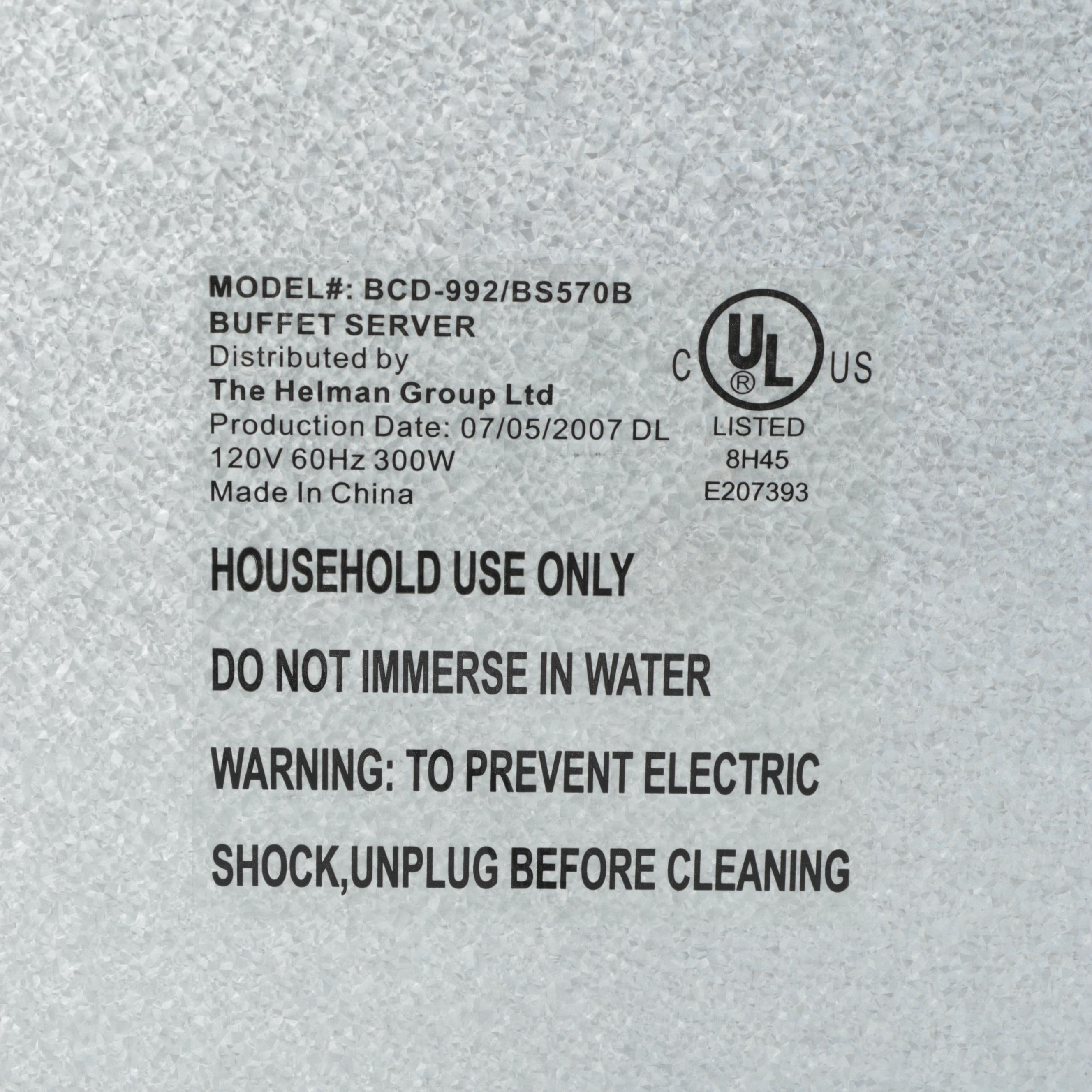 Chefman Air Fryer with Nostalgia Electrics Buffet Server EBTH