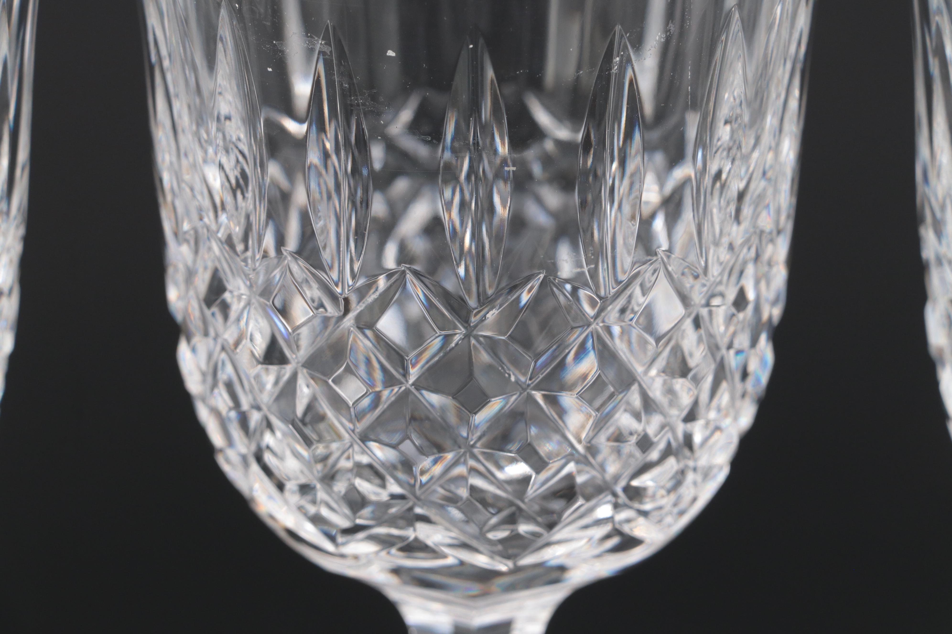 Waterford "Kelsey Platinum" Crystal Wine Glasses, 20002018 EBTH