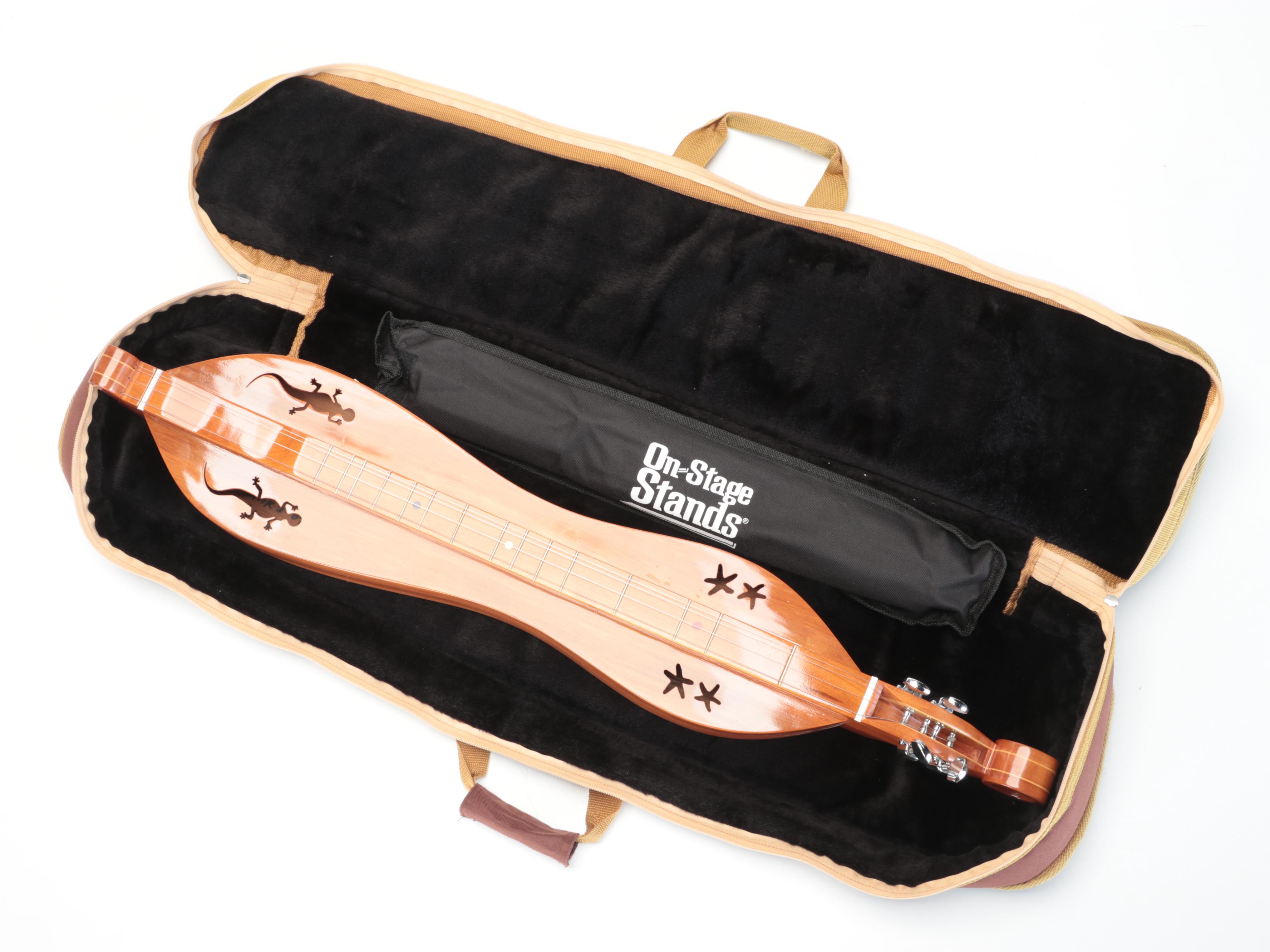 FourString Appalachian Dulcimer with Stand and Case EBTH