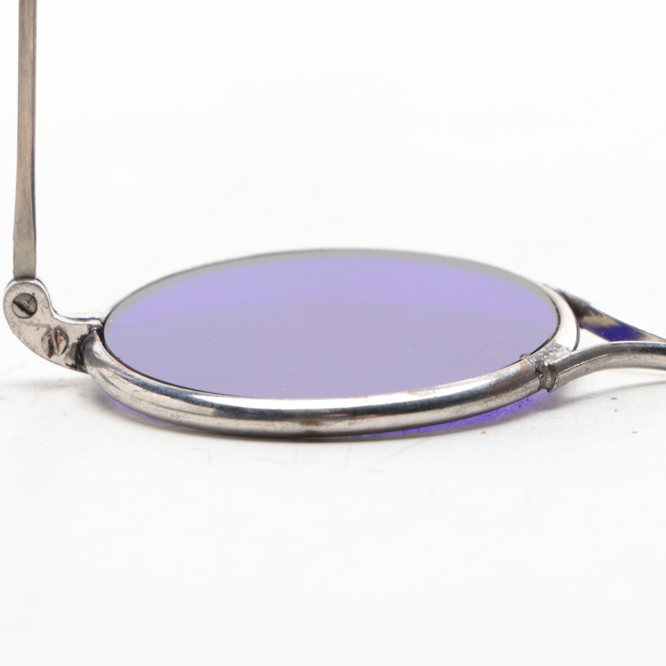 Cesco and American Optical Cobalt Blue Safety Glasses, Other Antique