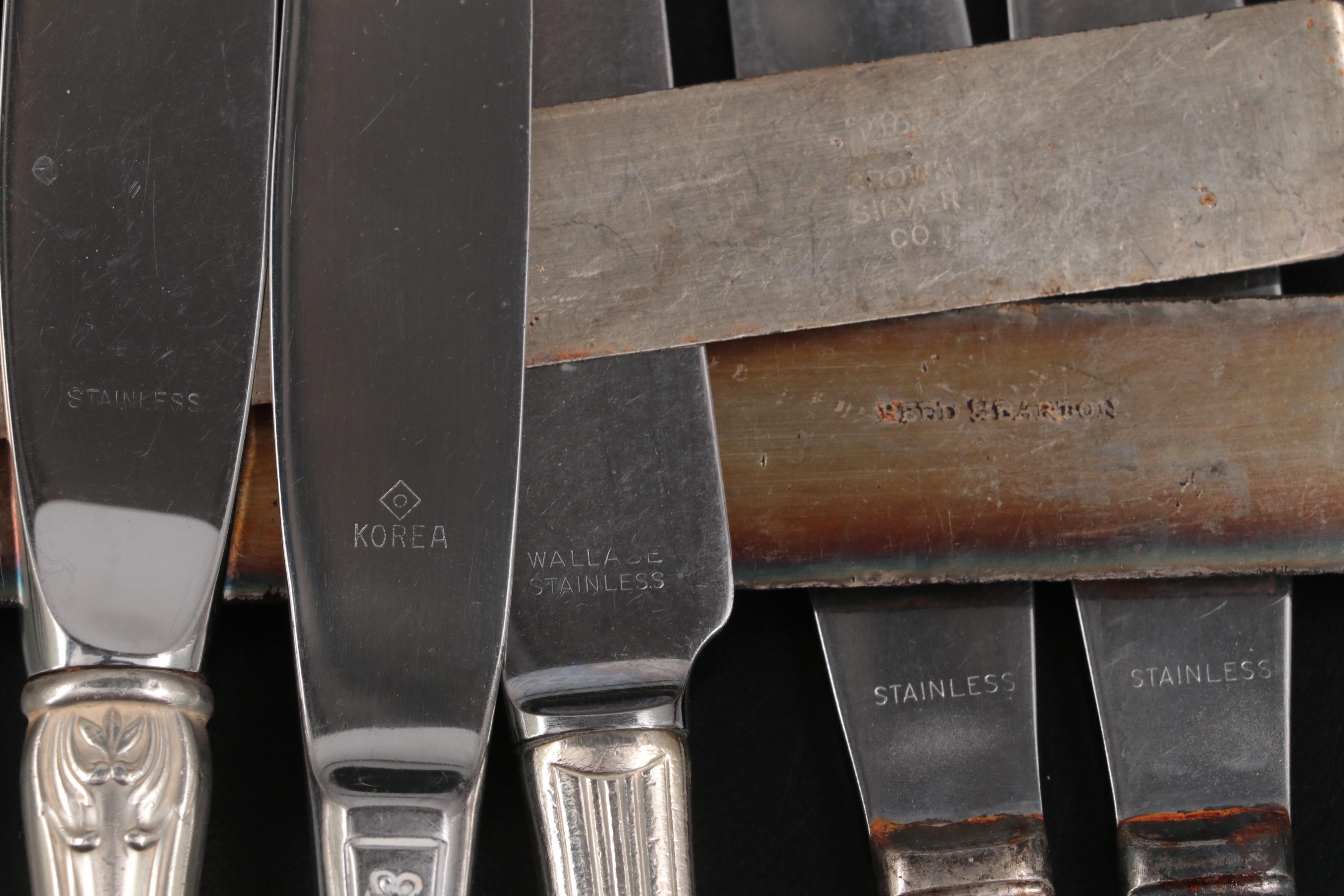 Wallace, Oneida and Assorted Silver Plate and Stainless Flatware Collection EBTH