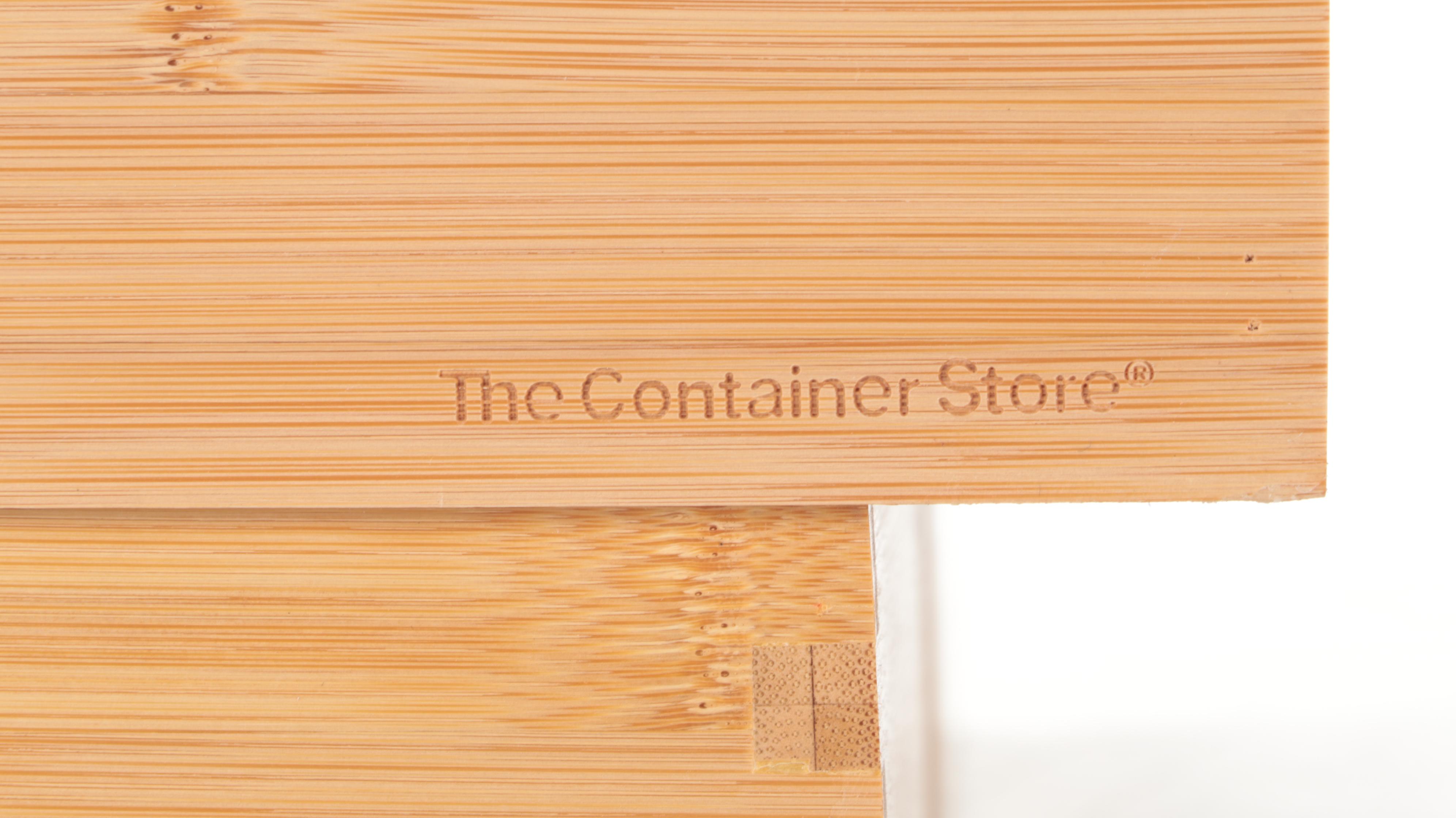 The Container Store Bamboo Utensil Holders with Other Marble Lazy Susan