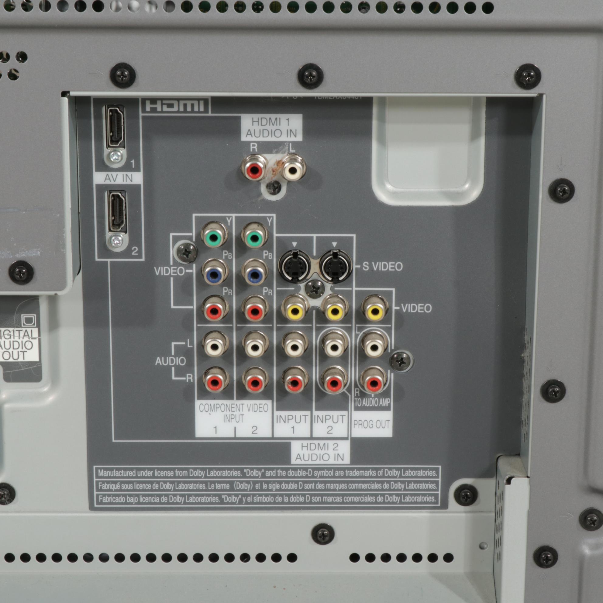 Panasonic 50" TH50PX60U High Definition Plasma TV with Remote, 2006 EBTH