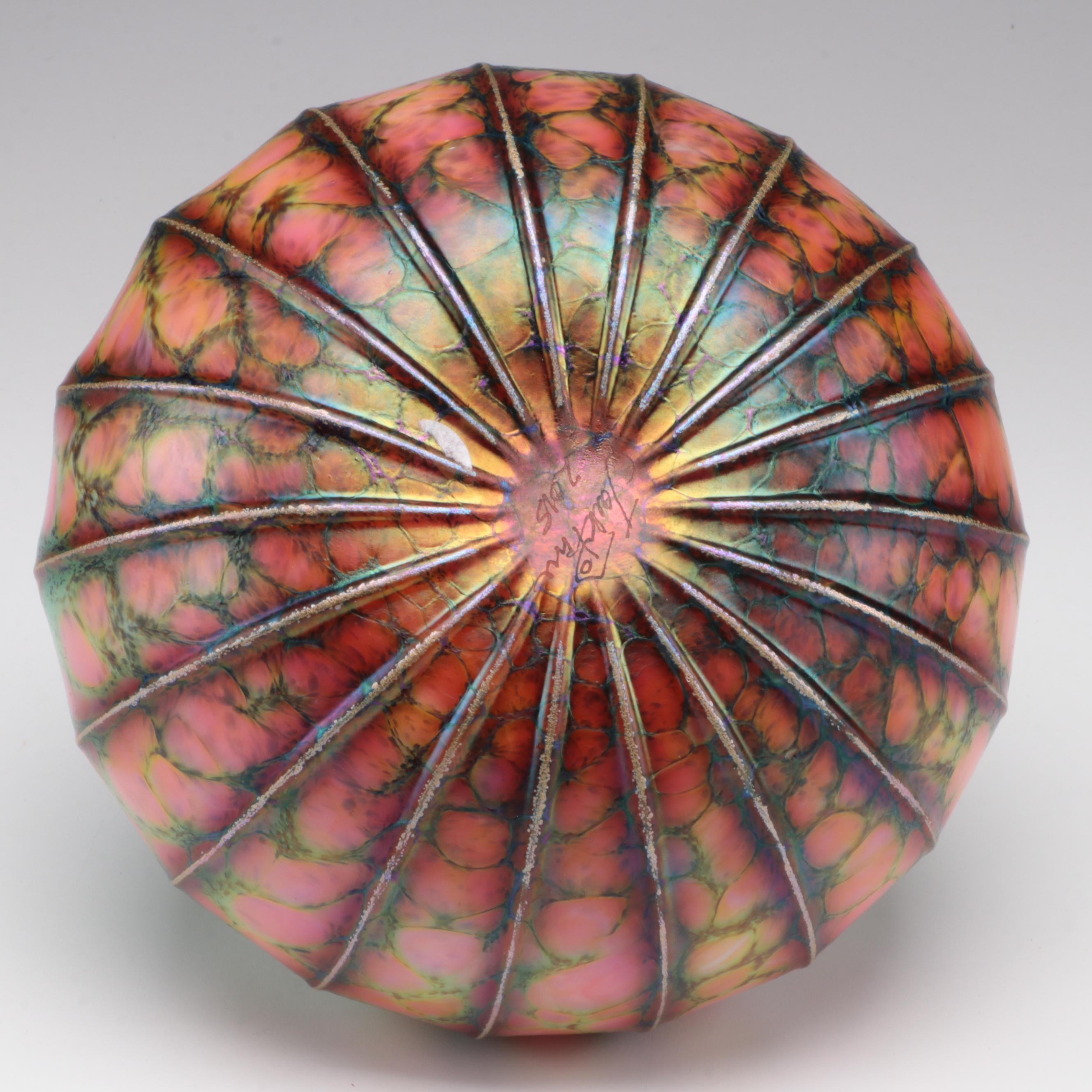 Jack Pine Studios Blown Glass Pumpkin, 2015 | EBTH