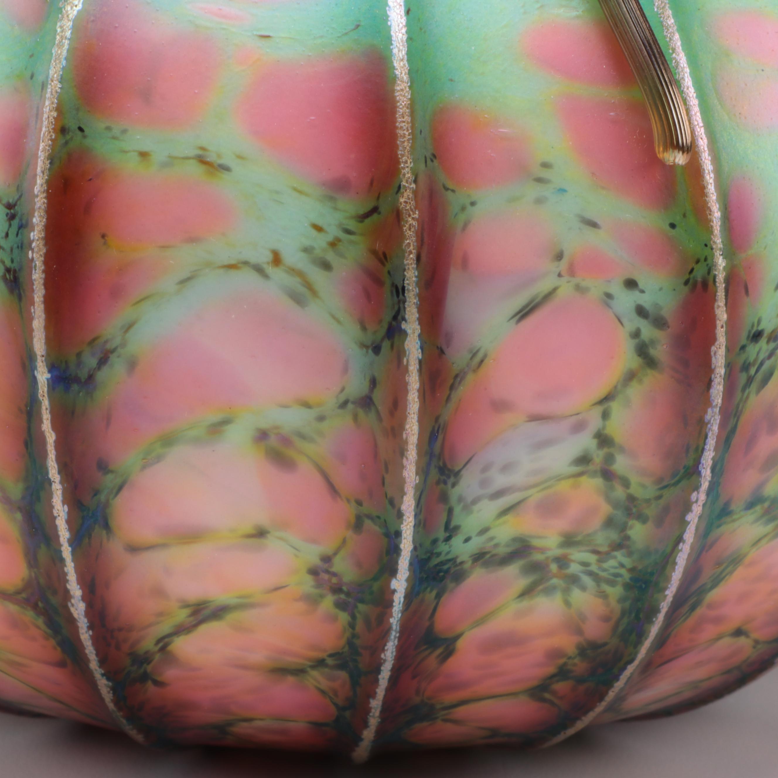 Jack Pine Studios Blown Glass Pumpkin, 2015 | EBTH