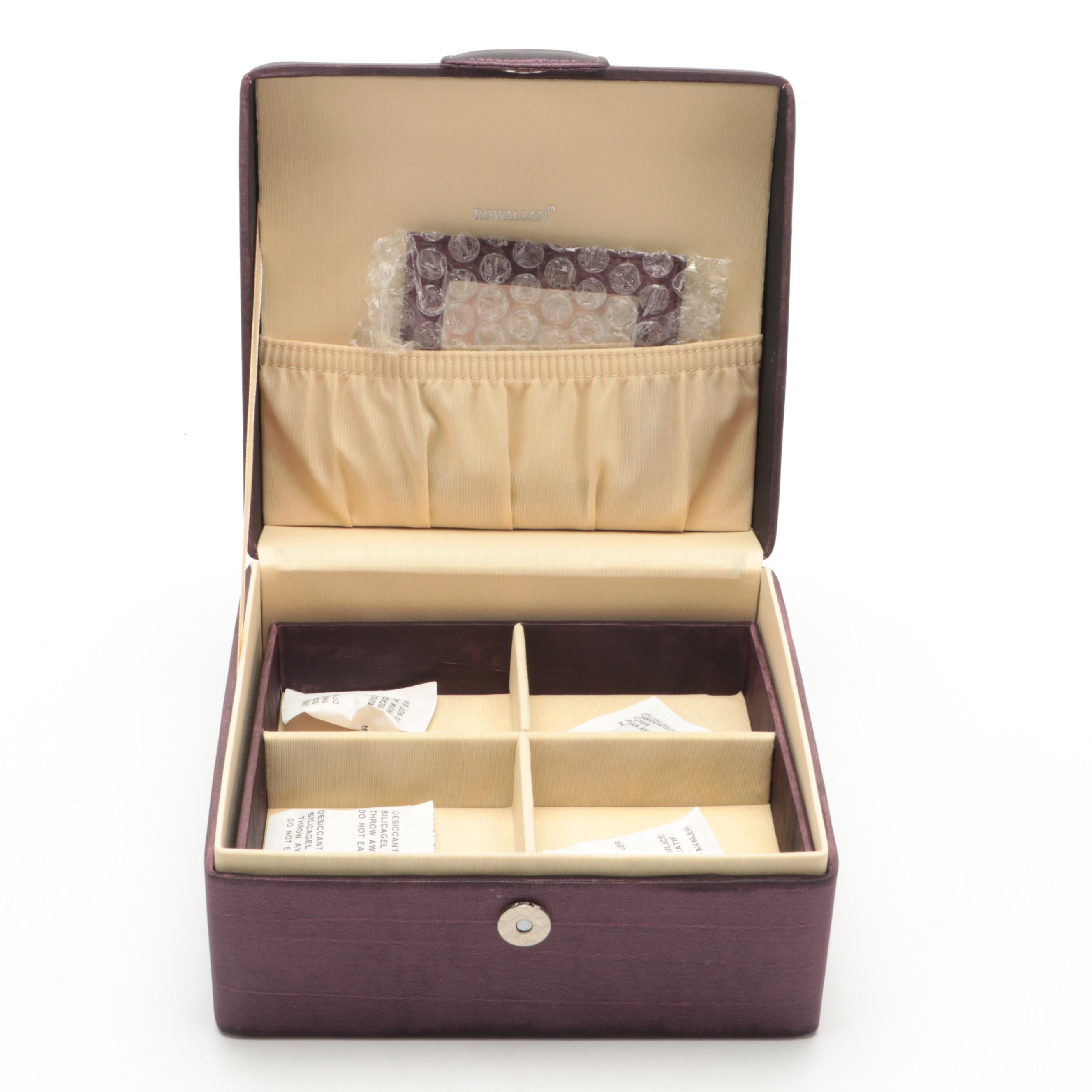 Rowallan Embroidered Fabric Jewelry Boxes EBTH