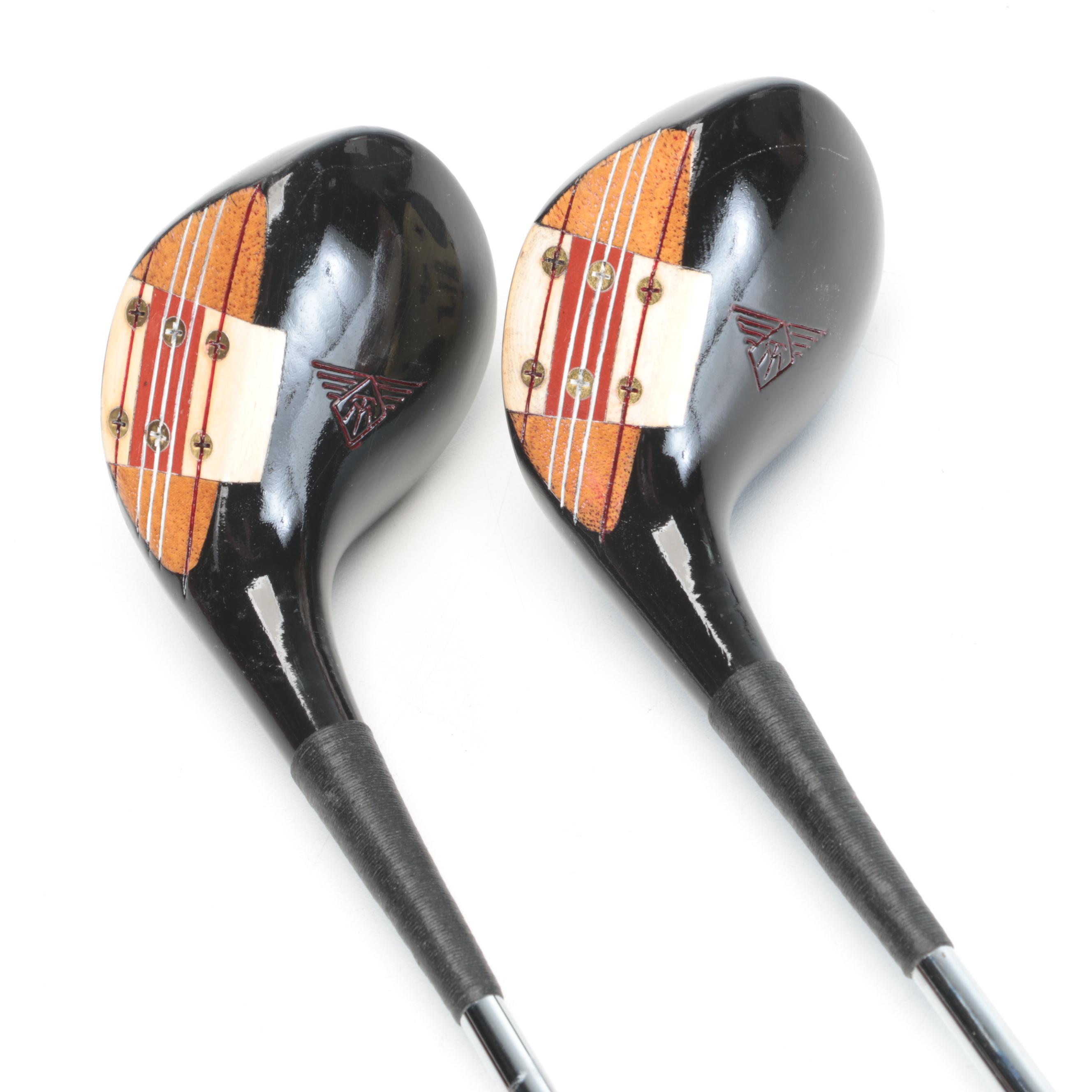 MacGregor EyeOMatic Tourney Persimmon 14 Wood Golf Clubs EBTH