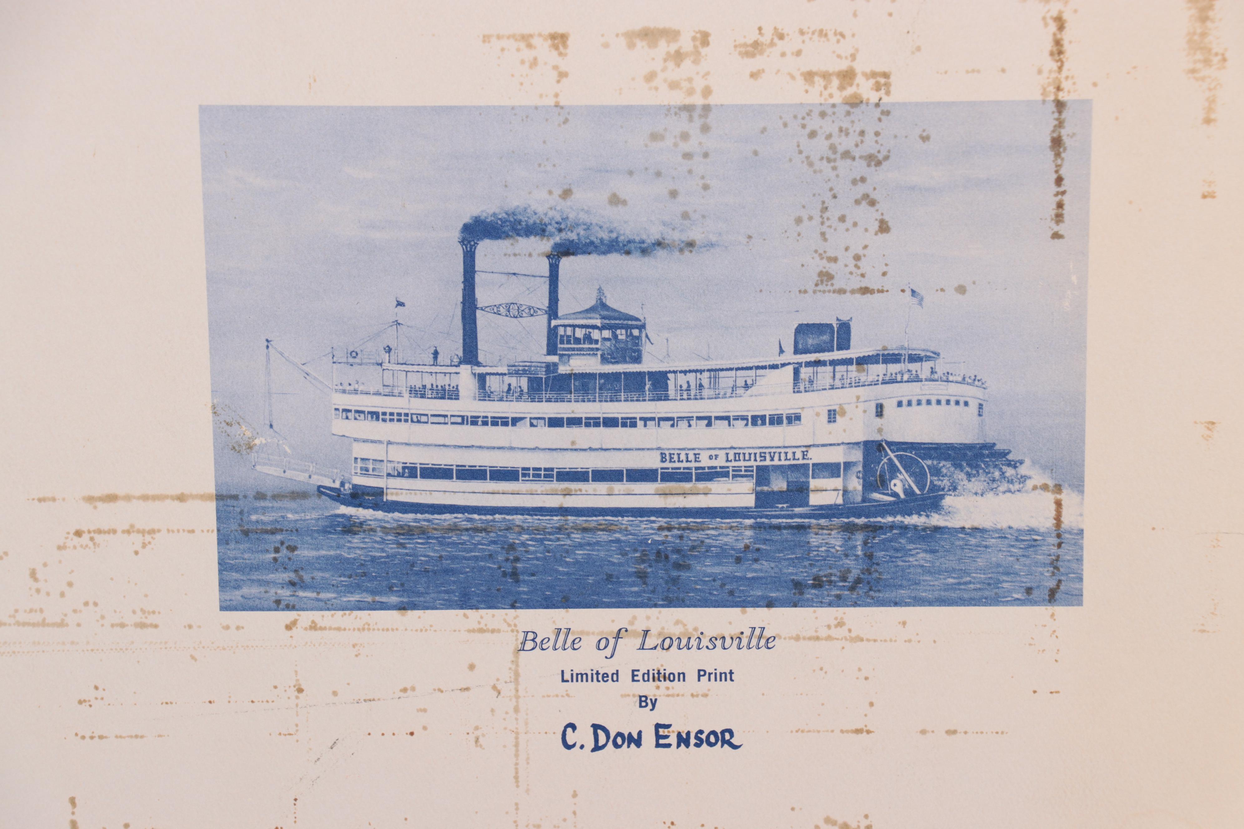 C. Don Ensor Offset Lithograph "Belle of Louisville," 1971 EBTH