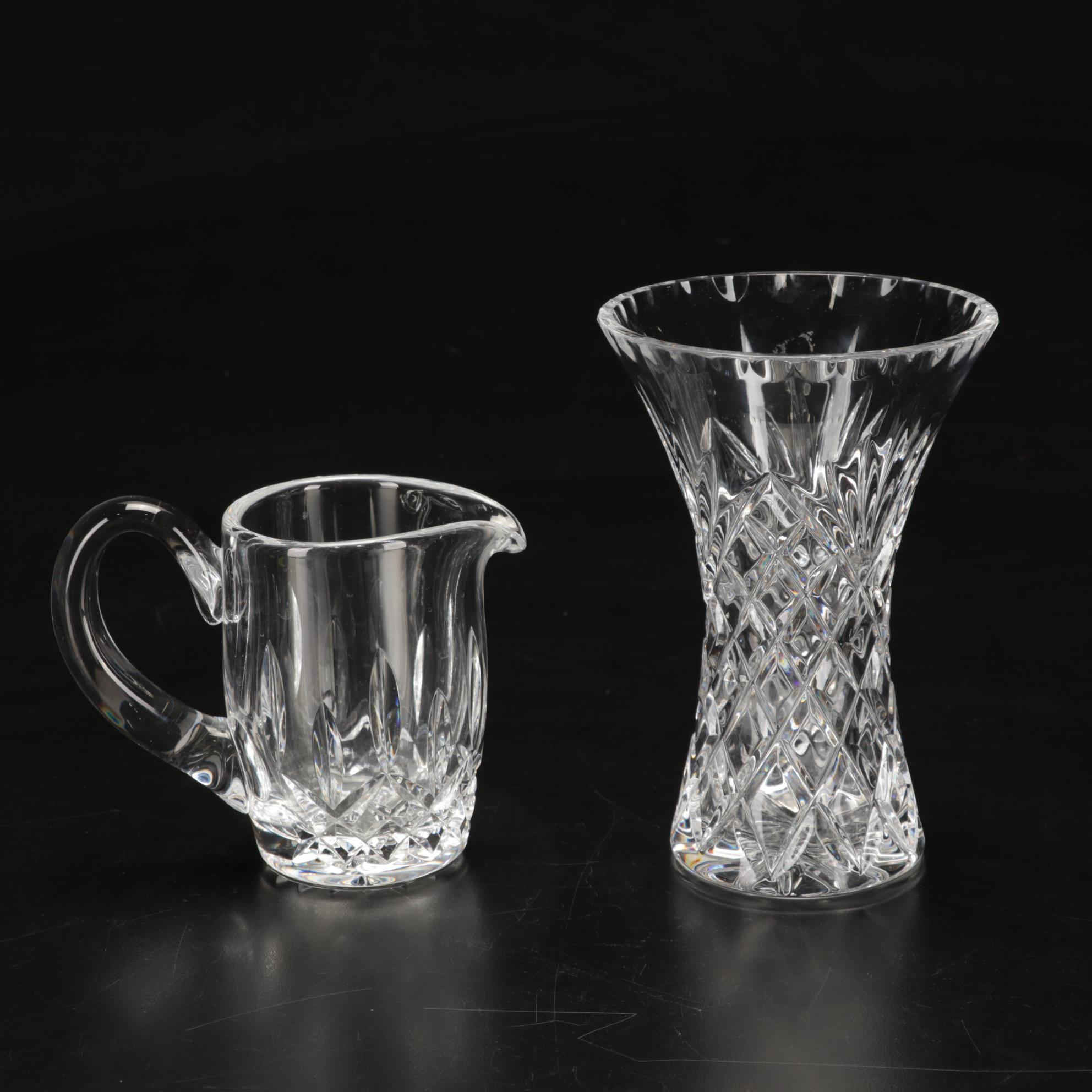 Waterford "Lismore" with Marquis , Galway and Other Crystal Table