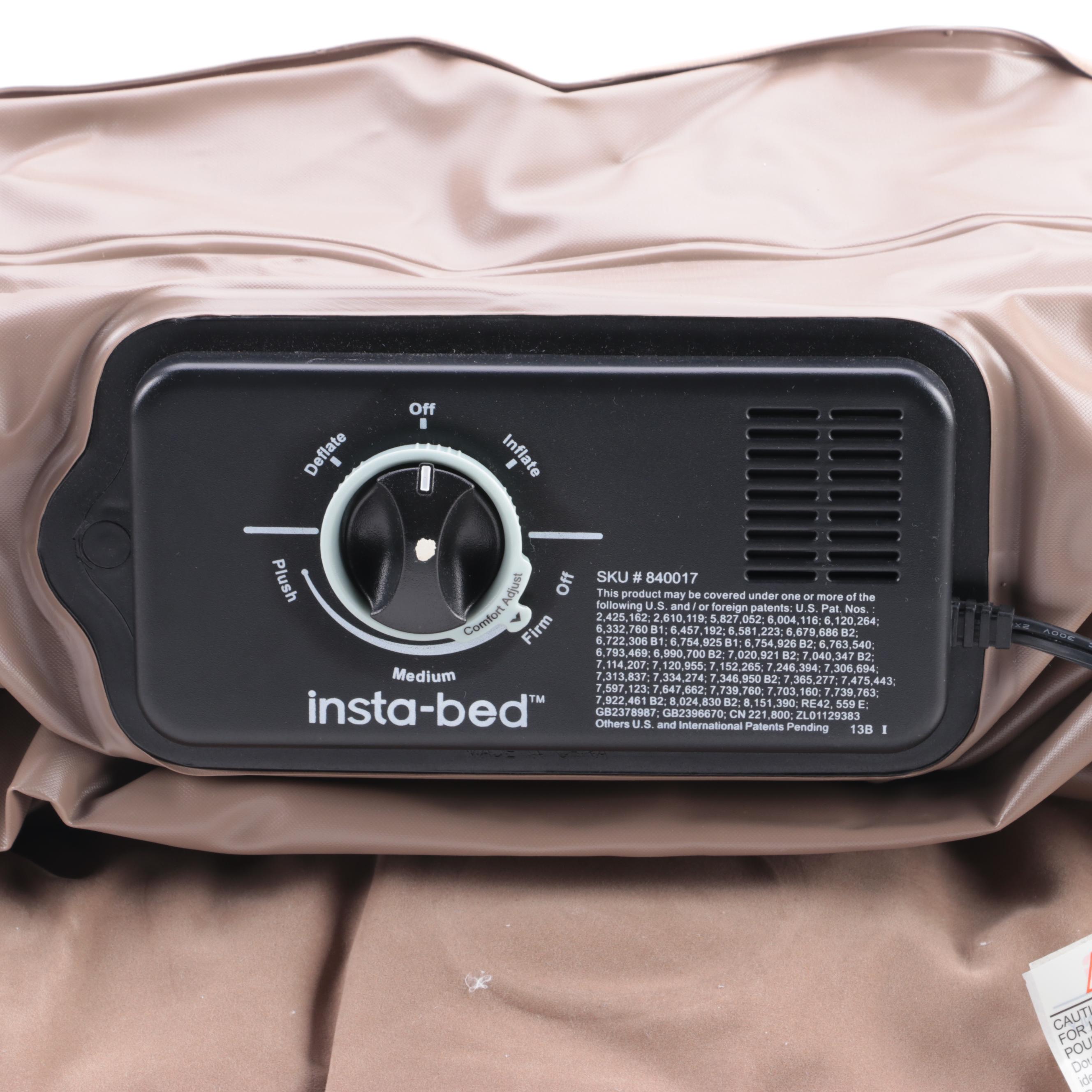 InstaBed Queen Size Taupe Air Mattress EBTH