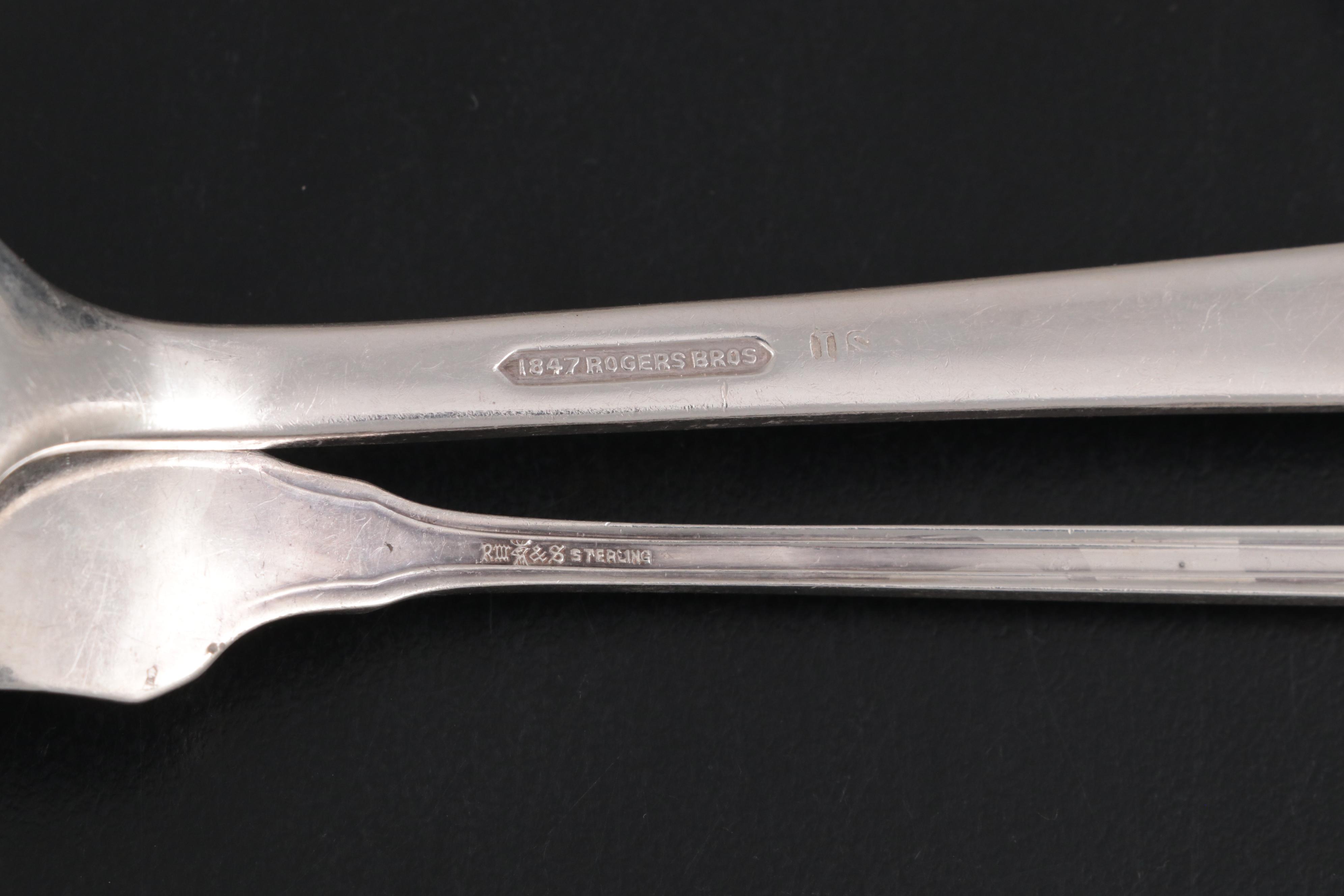 Wm. B. Durgin Co. "Fairfax" Sterling Silver Flatware And Serving ...