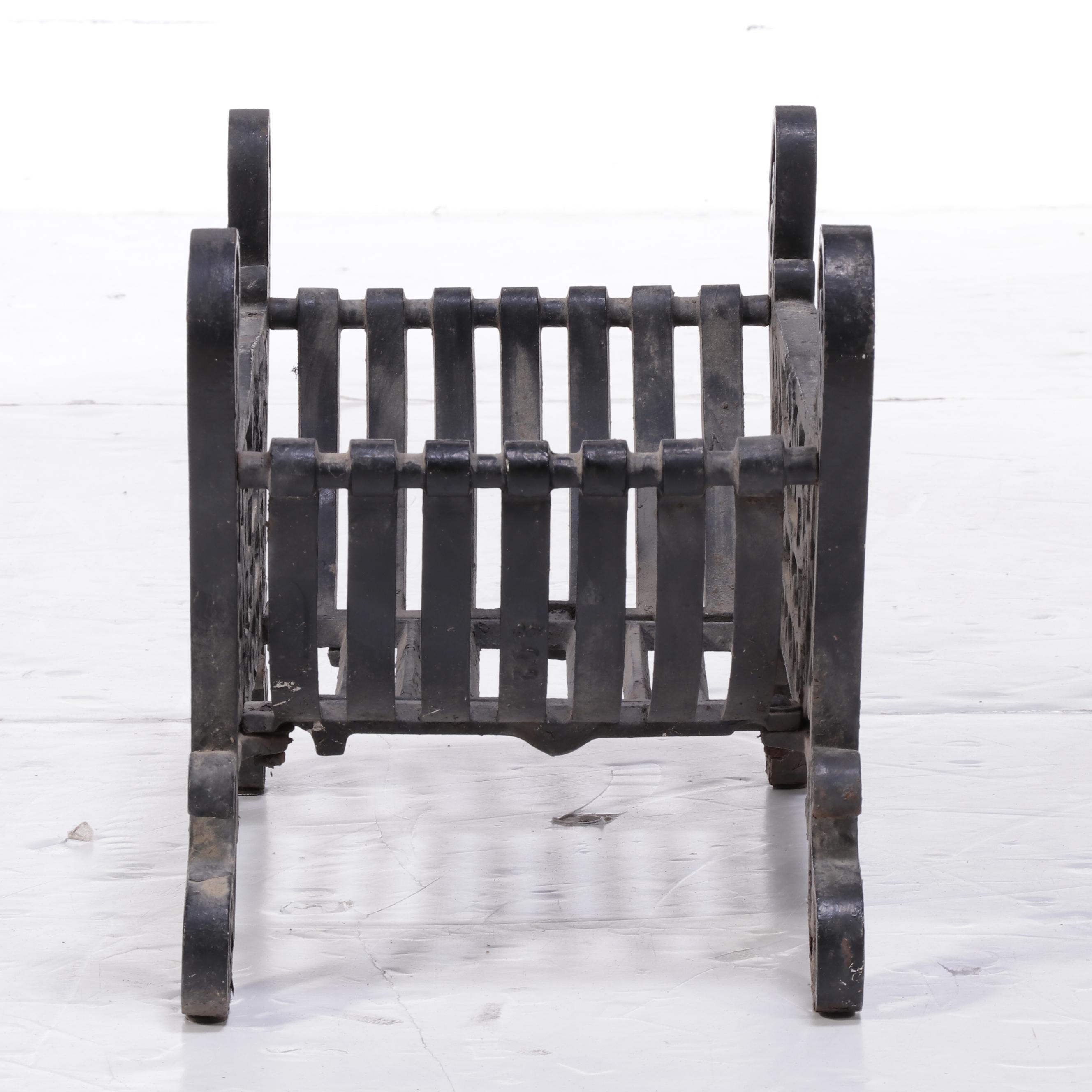 Wrought Iron Hearth Coal Basket EBTH