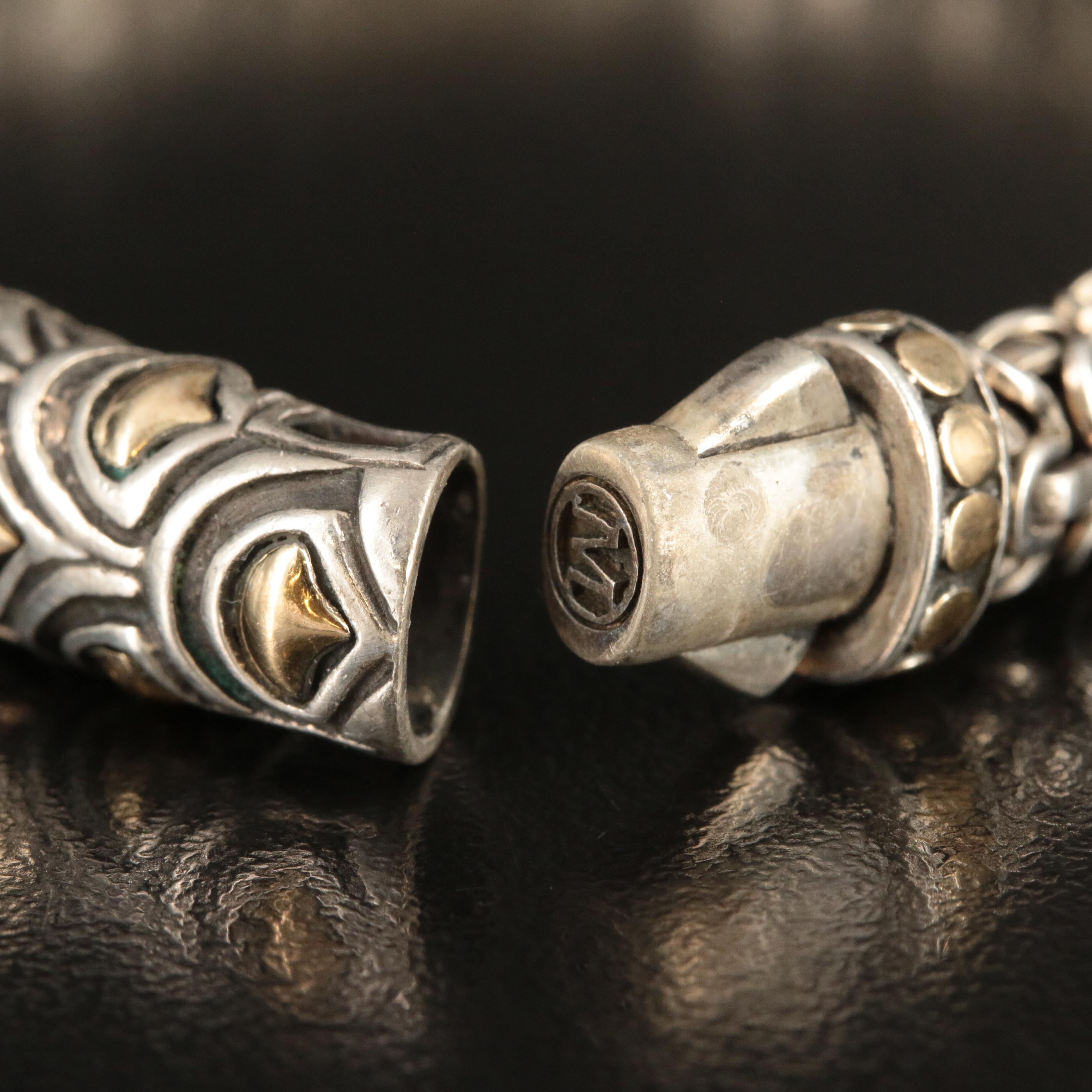 John Hardy Sterling Legends Naga Scale Bracelet EBTH