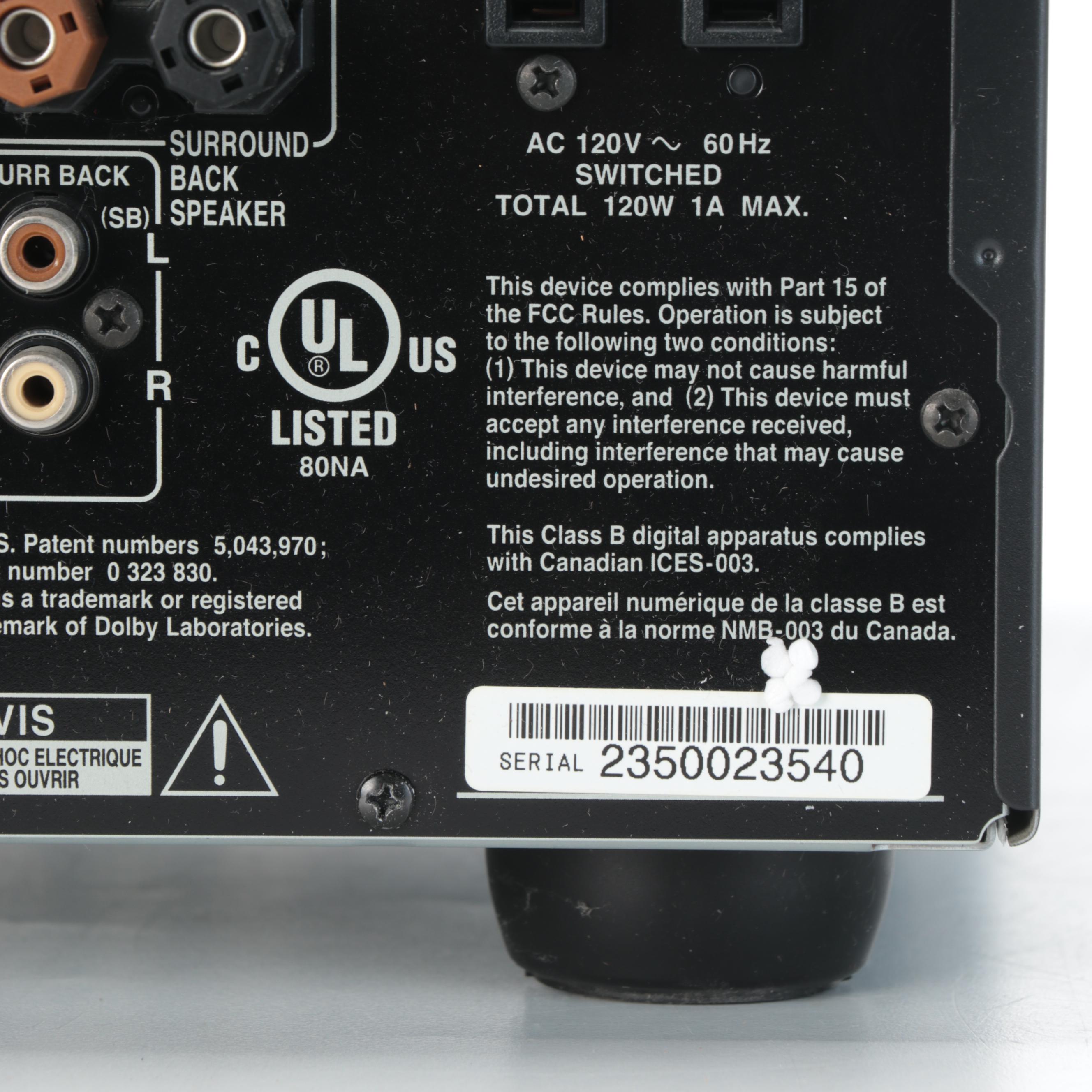 Onkyo TXSR701(B) Stereo Receiver EBTH