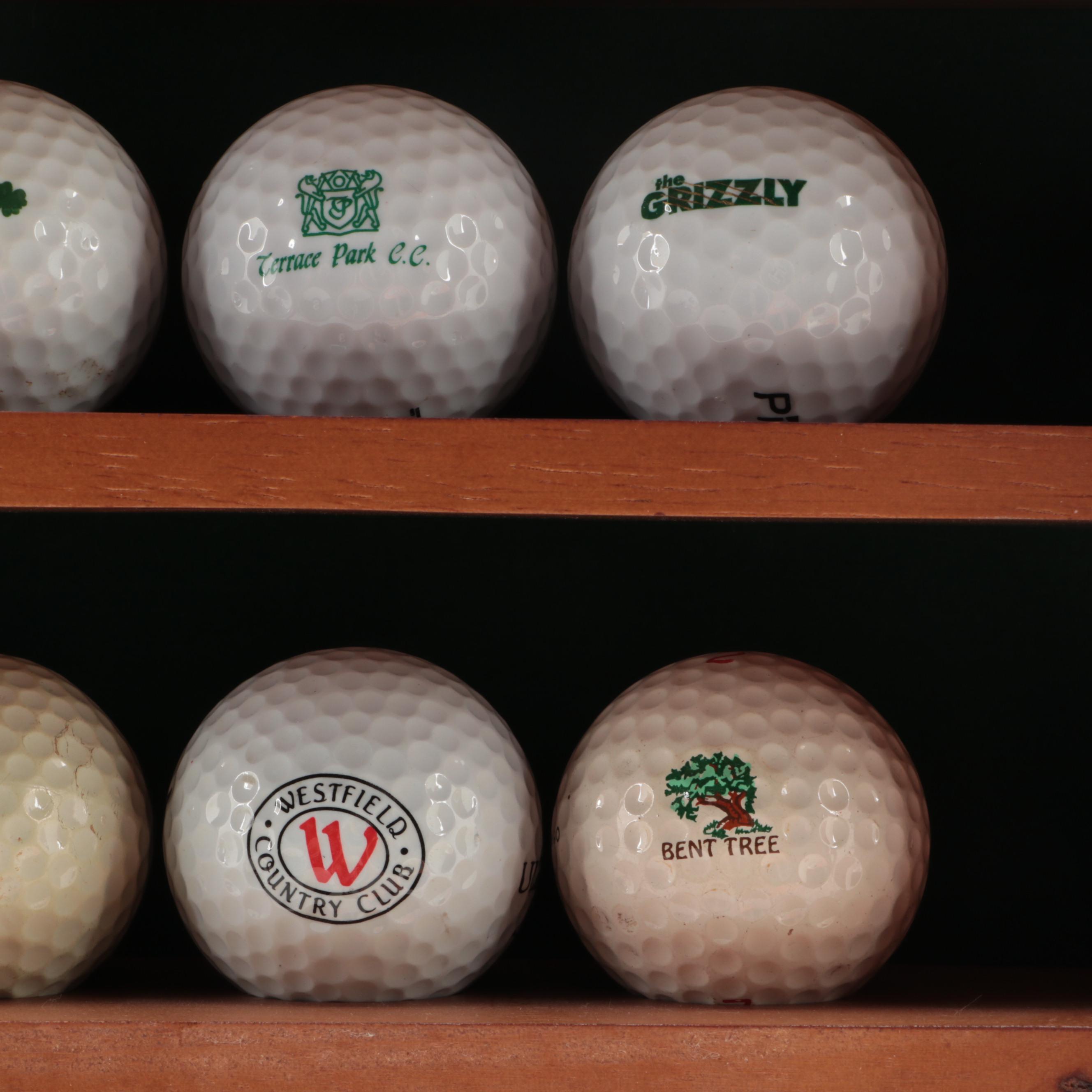 Golf Ball Collection and Display Shelf EBTH