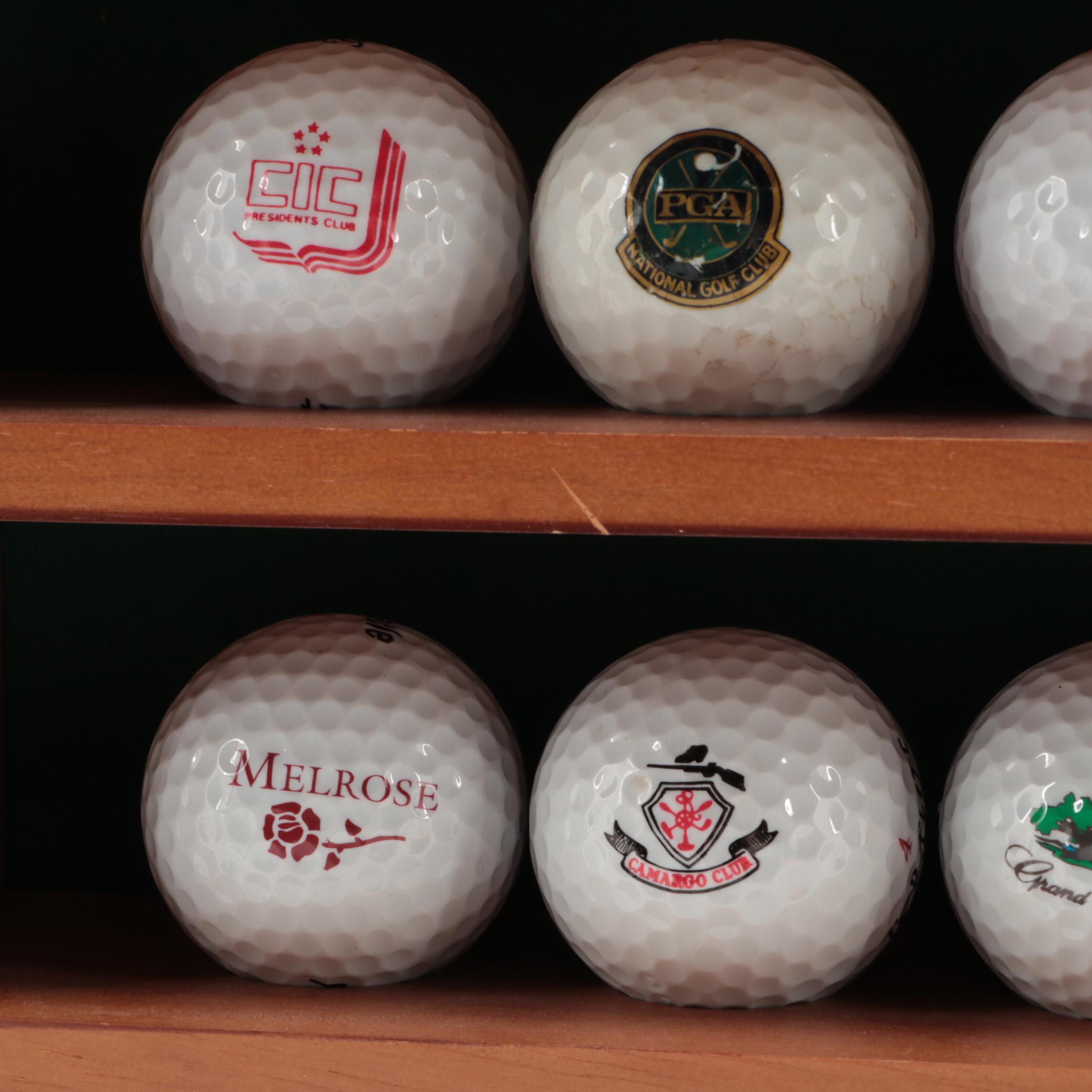Golf Ball Collection and Display Shelf EBTH