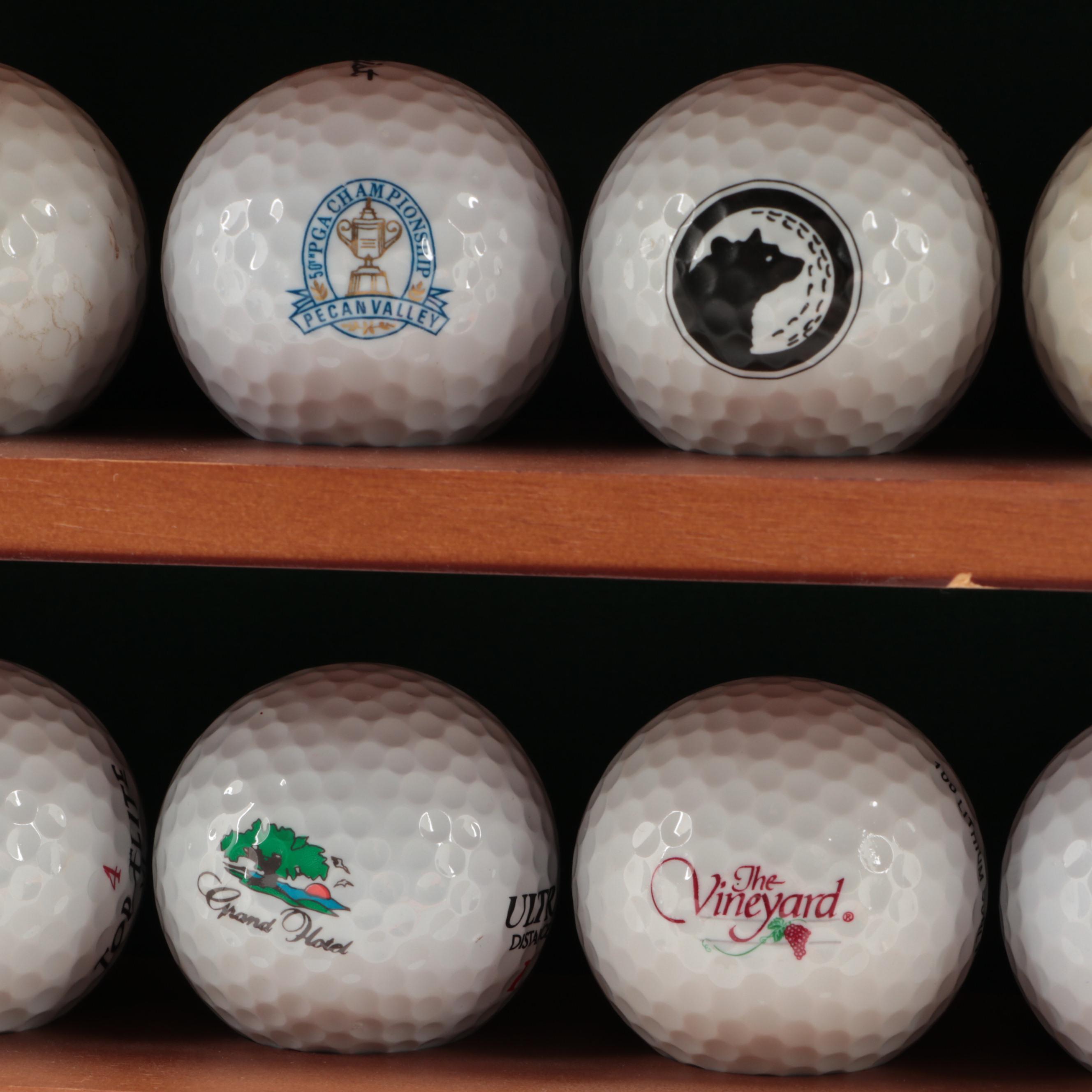 Golf Ball Collection and Display Shelf EBTH