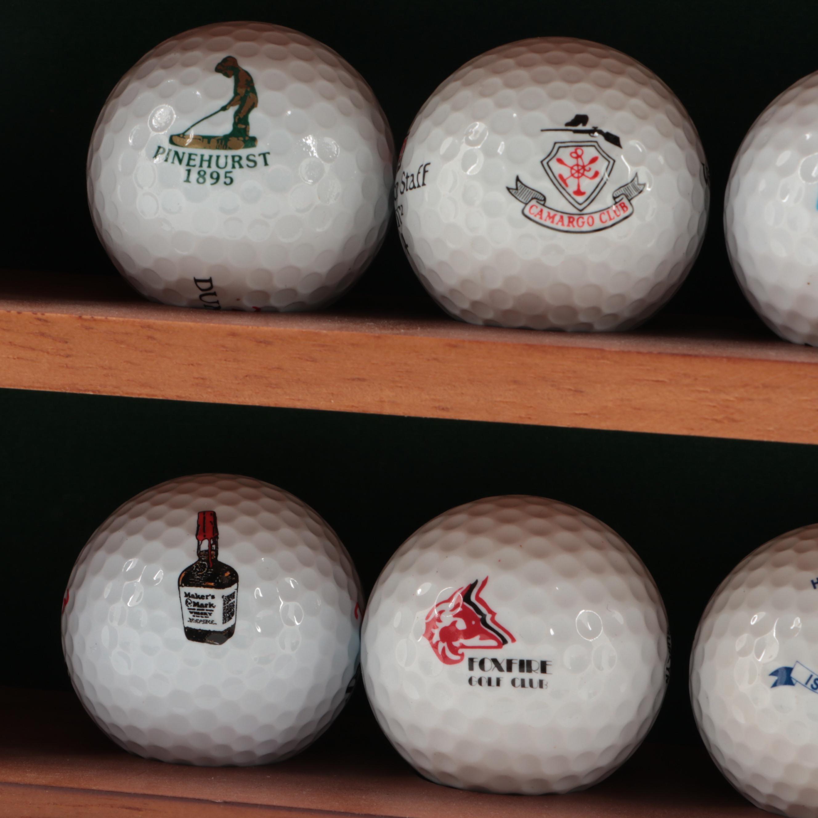 Golf Ball Collection and Display Shelf EBTH