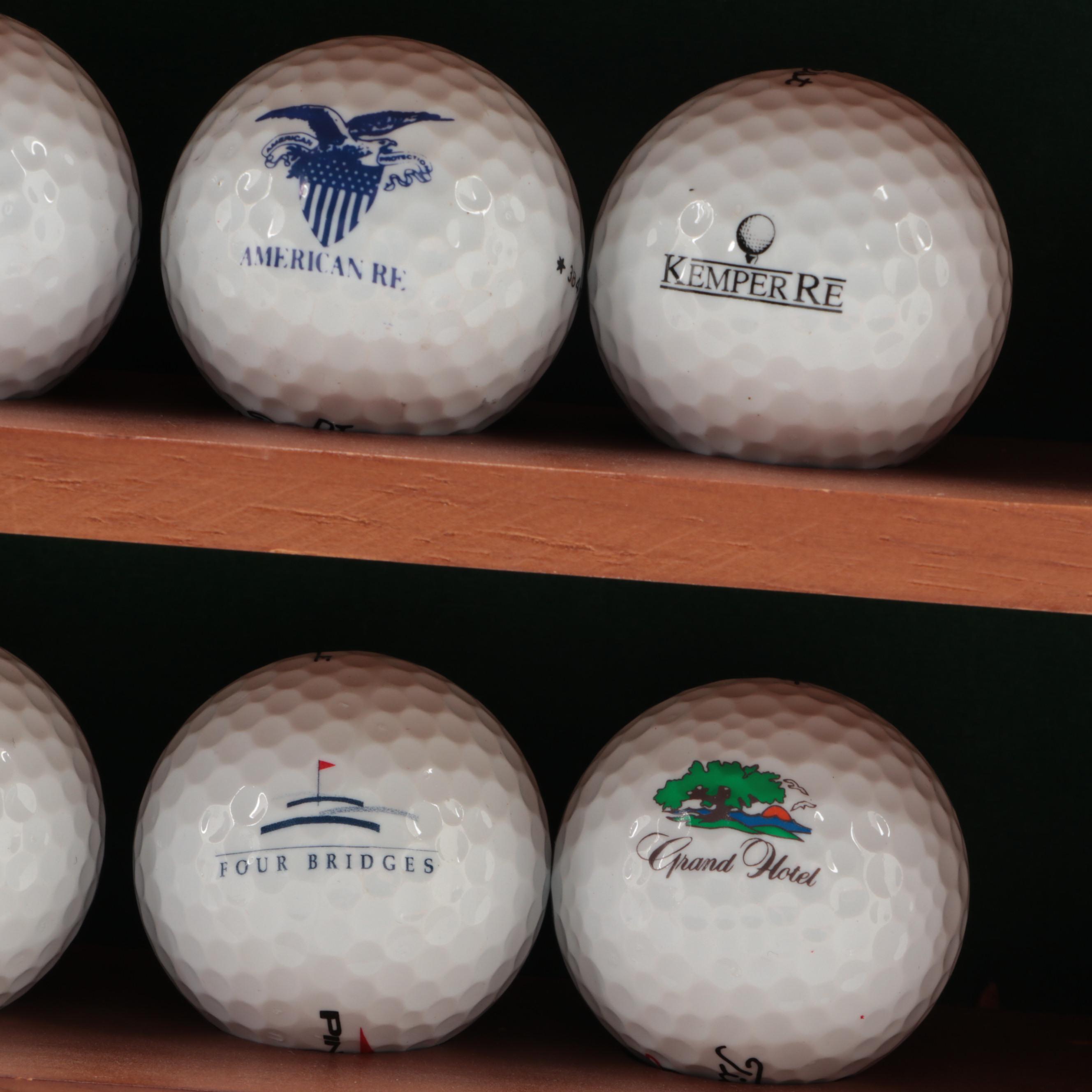 Golf Ball Collection and Display Shelf EBTH