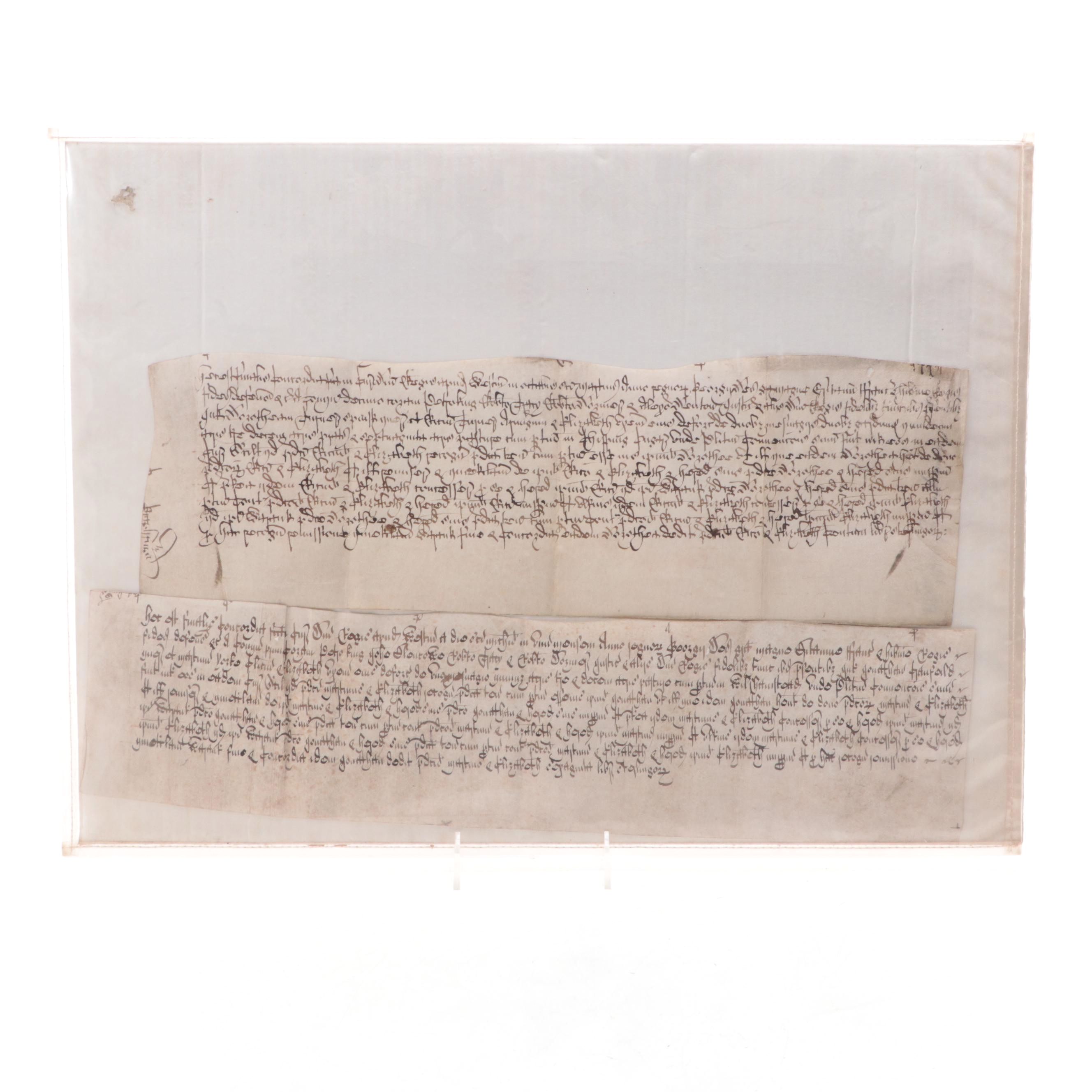 Medieval Vellum Documents EBTH