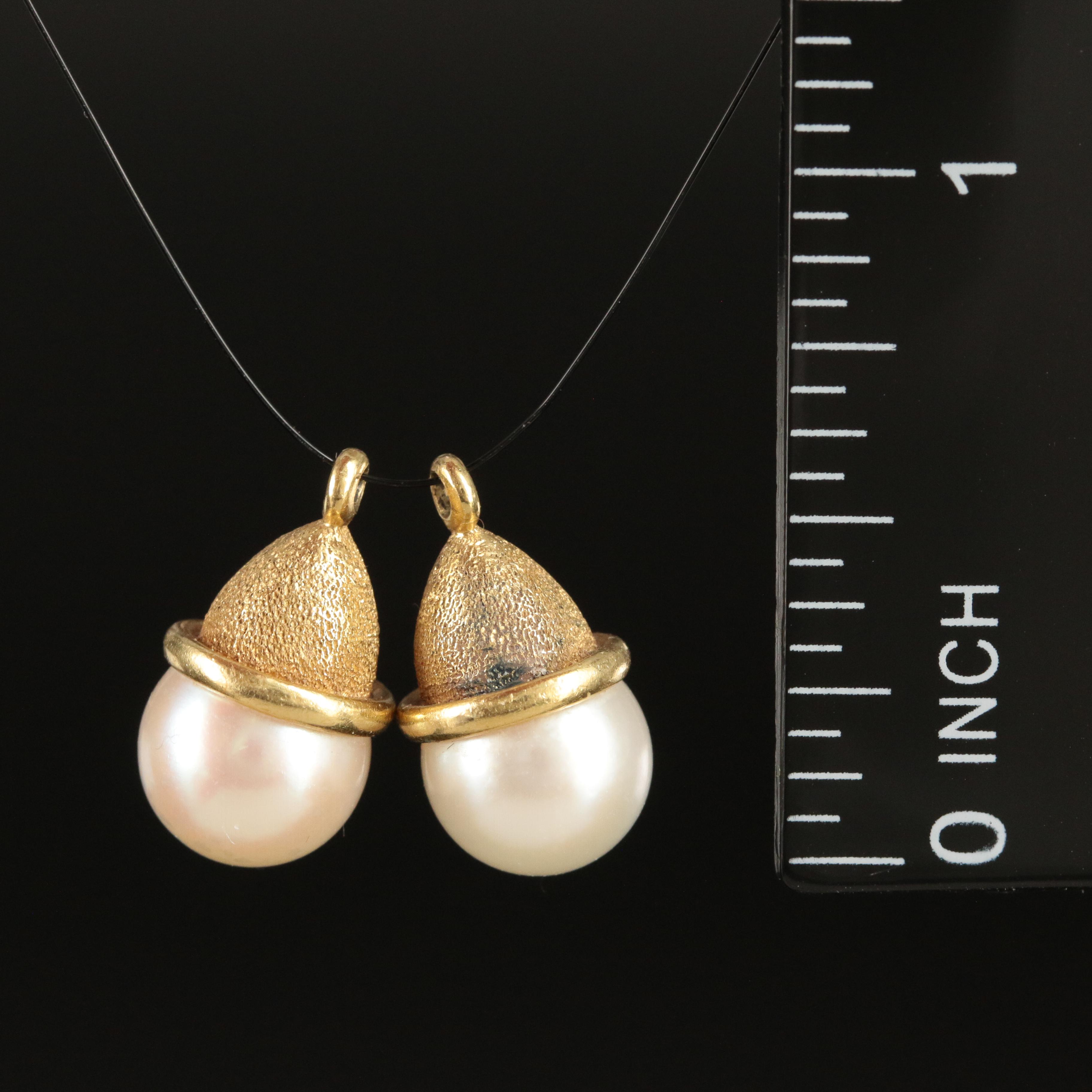 18K Pearl Earring Enhancers Attributed to Ruth Taubman EBTH