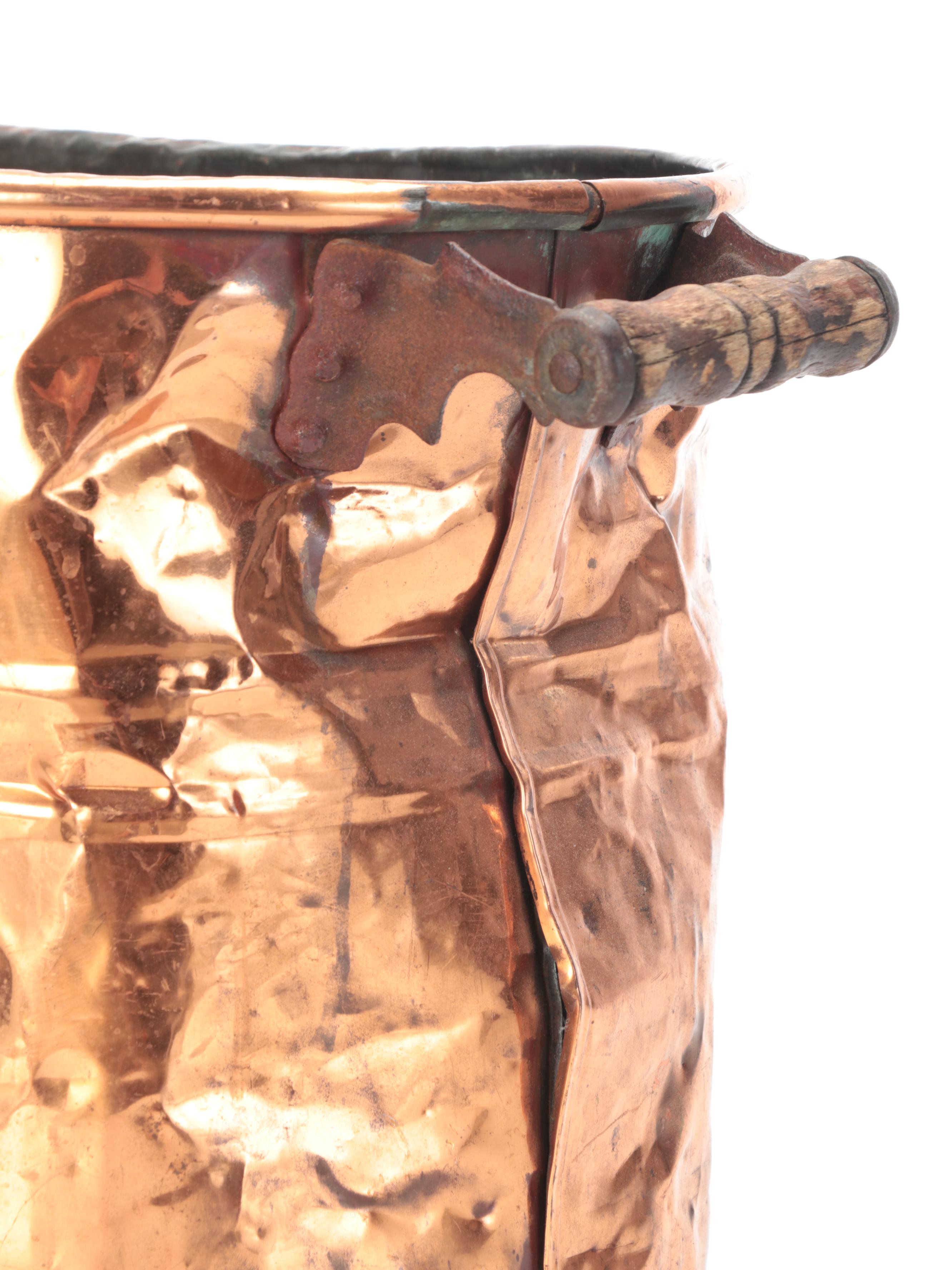 Copper Clad Firewood Buckets, 20th Century EBTH