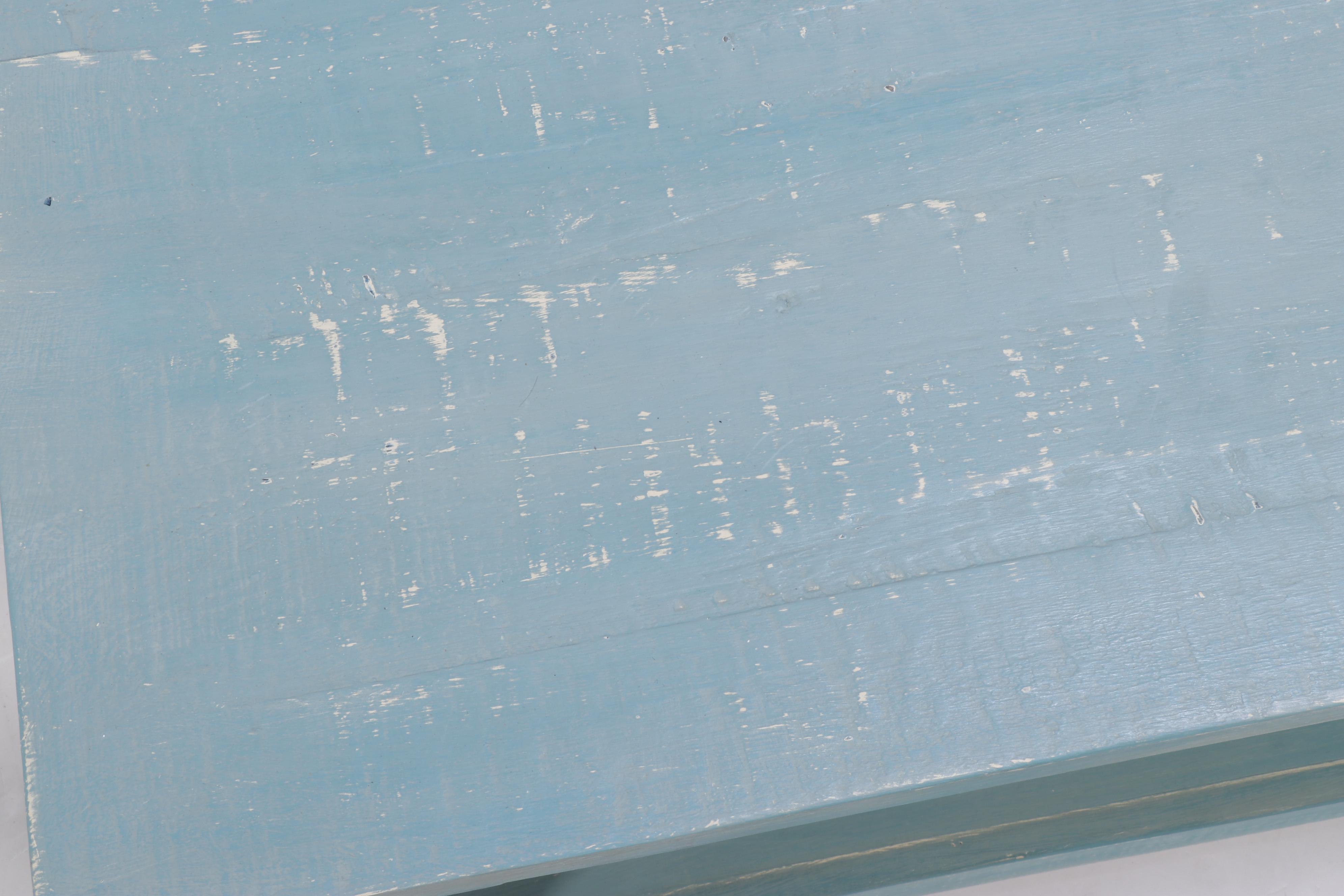 Bolton Furniture BluePainted Wooden Bench EBTH