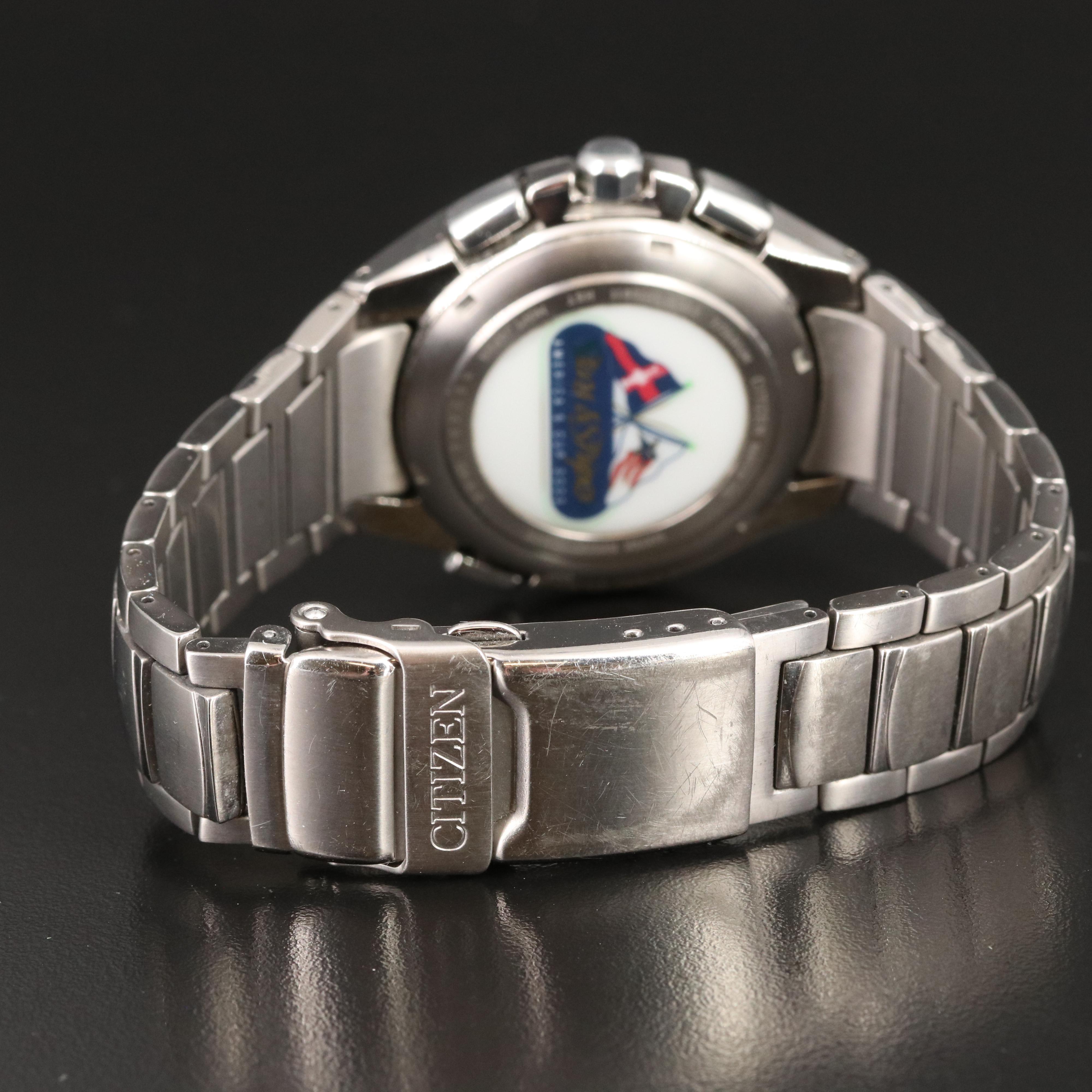 Citizen EcoDrive Stars and Stripes Titanium Wristwatch EBTH