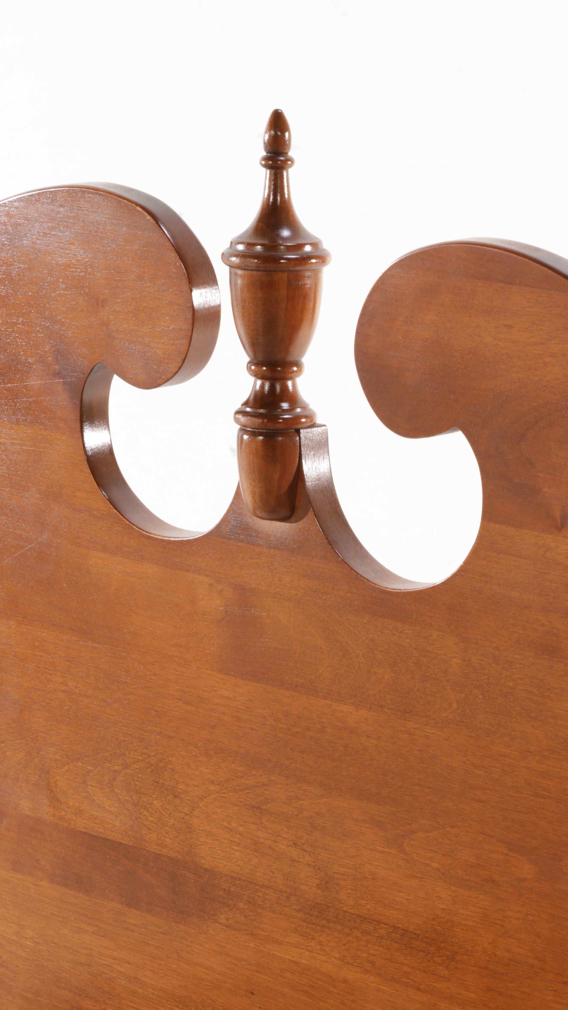 Ethan Allen Federal Style Maple Full Size Four Poster Bed Frame EBTH