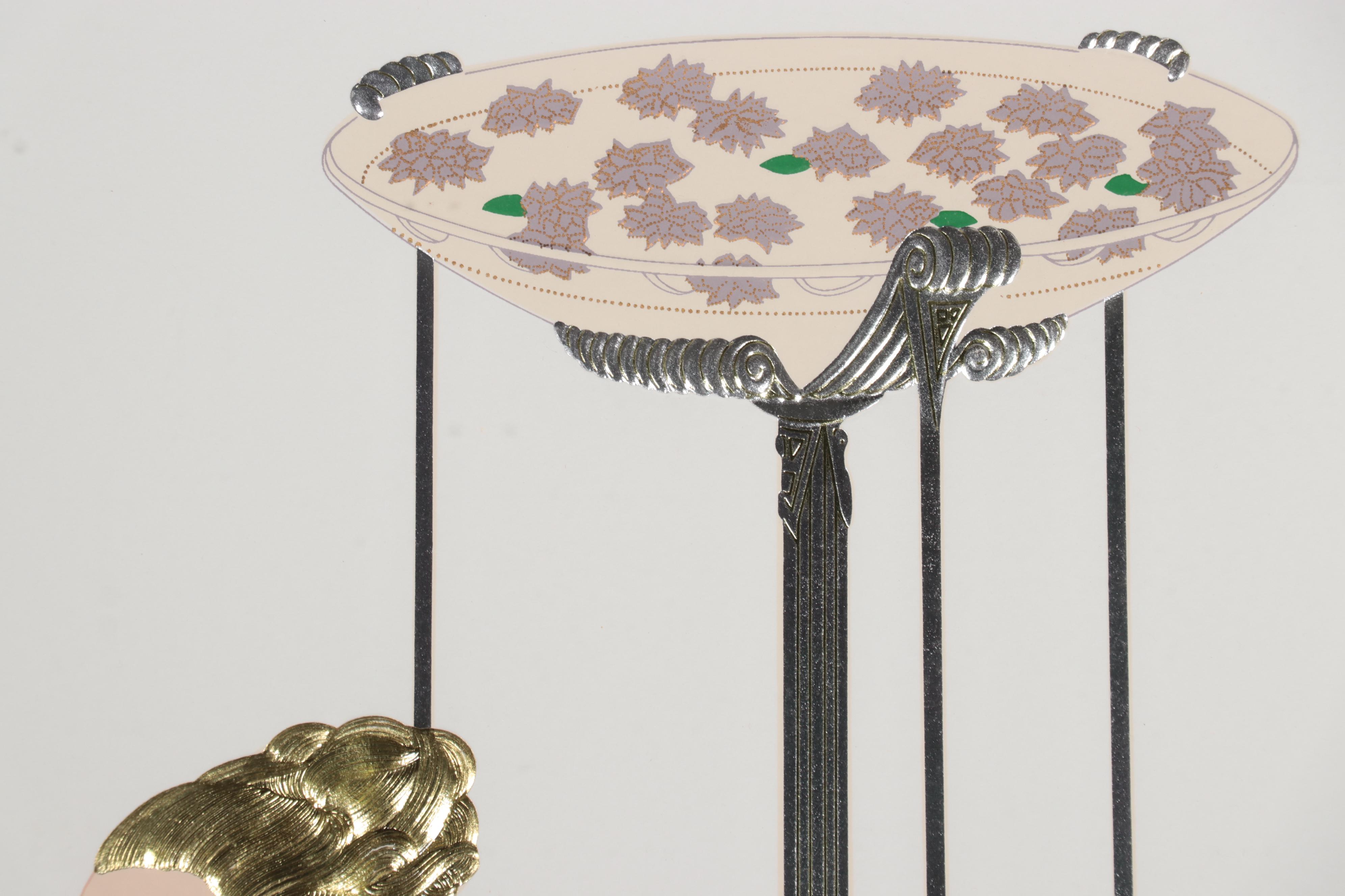 Erté Serigraph "Lilies and Lace," 1987 EBTH