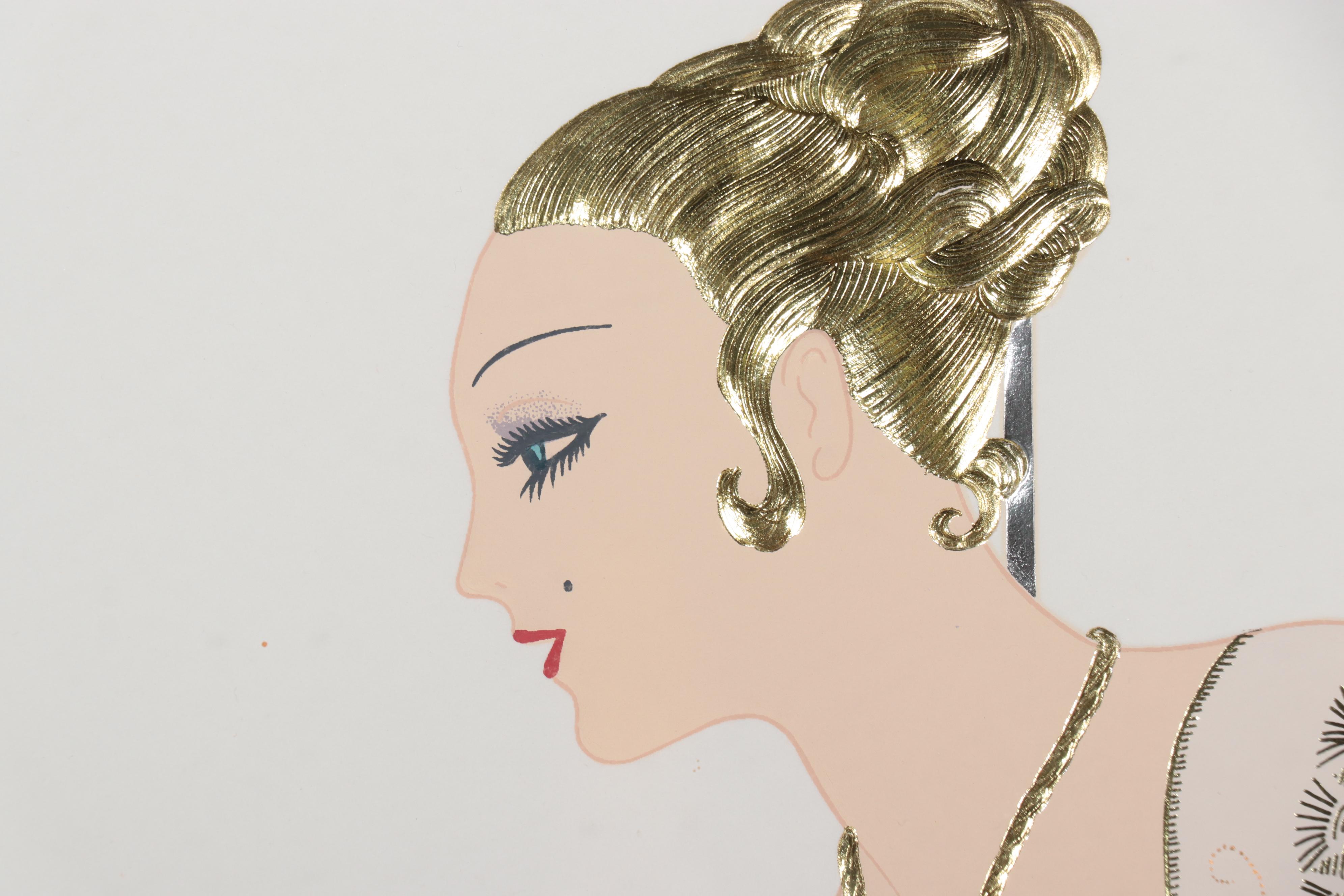 Erté Serigraph "Lilies and Lace," 1987 EBTH