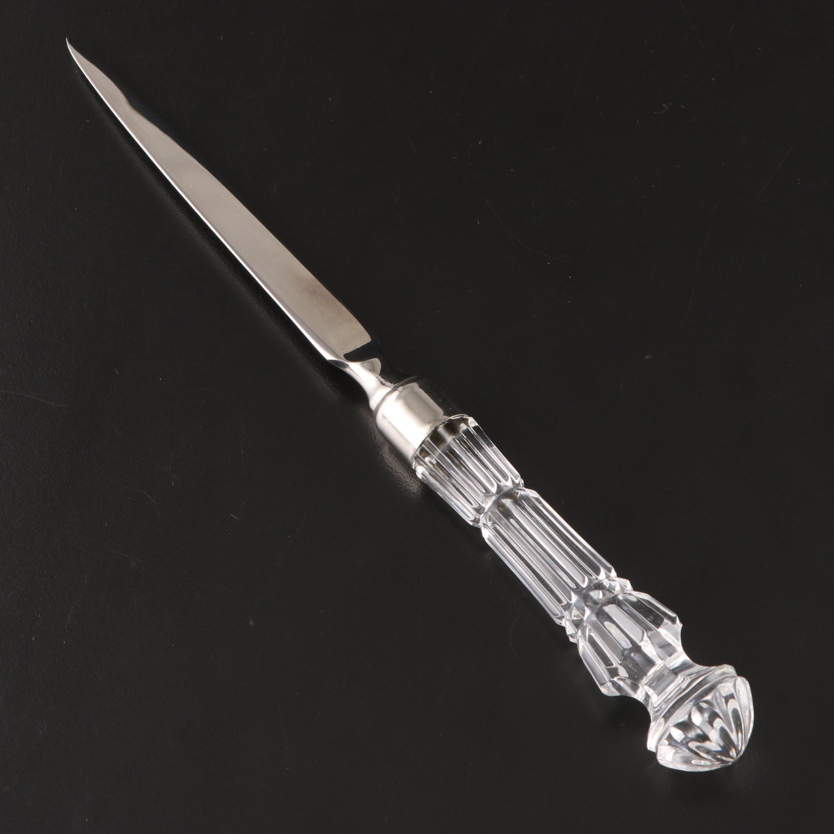 Waterford Crystal Letter Opener and Pen Holder EBTH