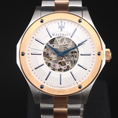 Maserati Skeletonized Automatic Wristwatch
