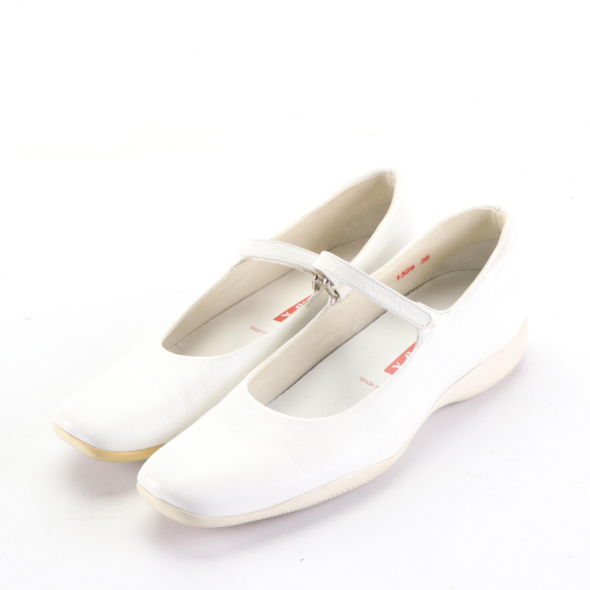 PRA 26S Mary Jane White Light Pink Sliver Canvas Suede 600626