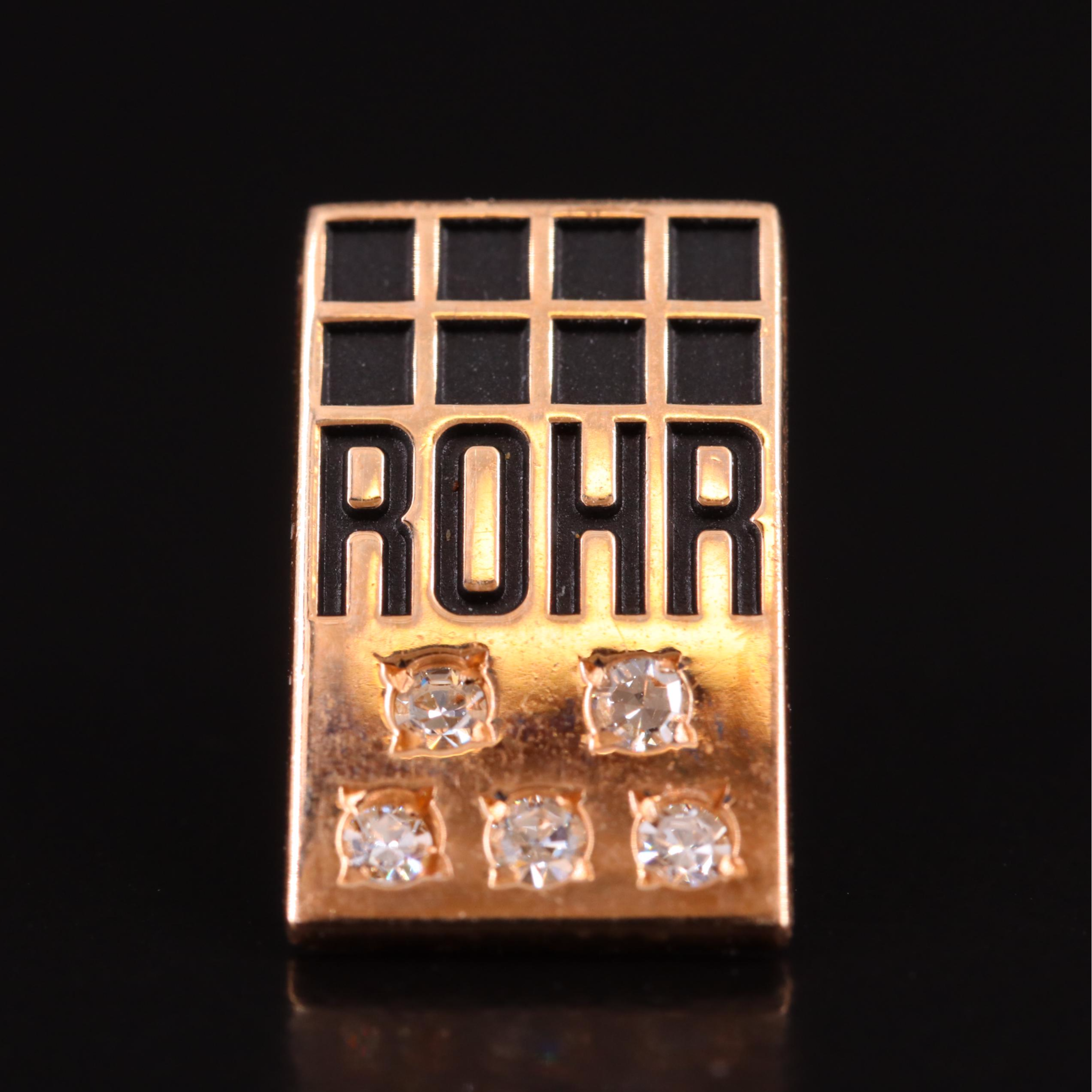 10K 0 10 CTW Diamond Rohr Inc Service Pin EBTH