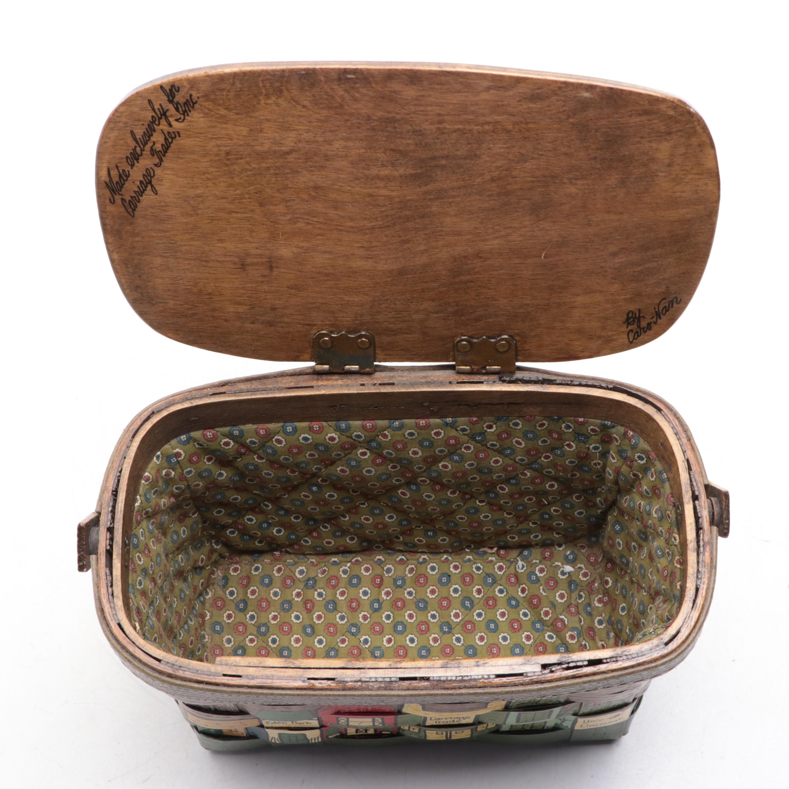 Handmade CincinnatiThemed Picnic Basket Purse by CaroNan EBTH