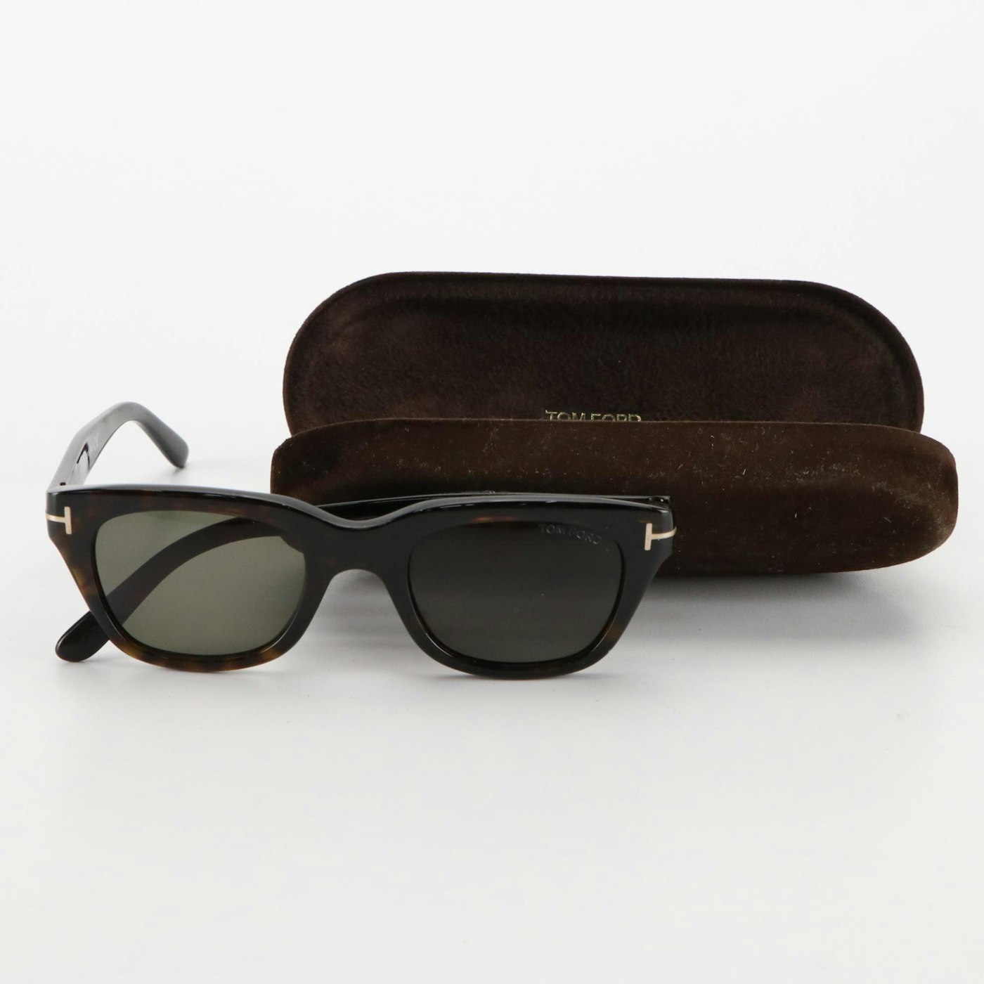 Tom Ford Snowdon TF237 Dark Havana Sunglasses with Case | EBTH