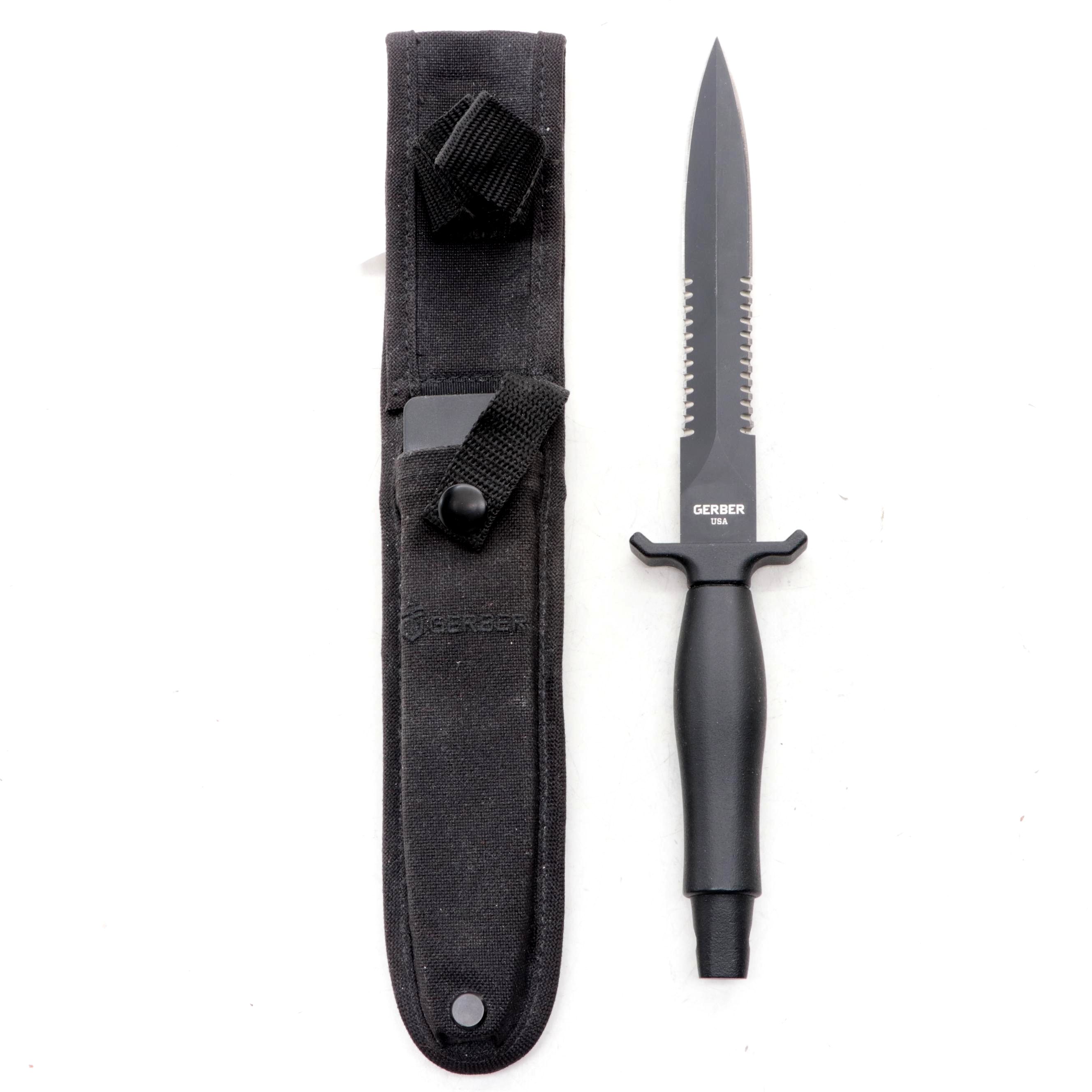 Gerber Mark II Fixed Blade Serrated Knife EBTH