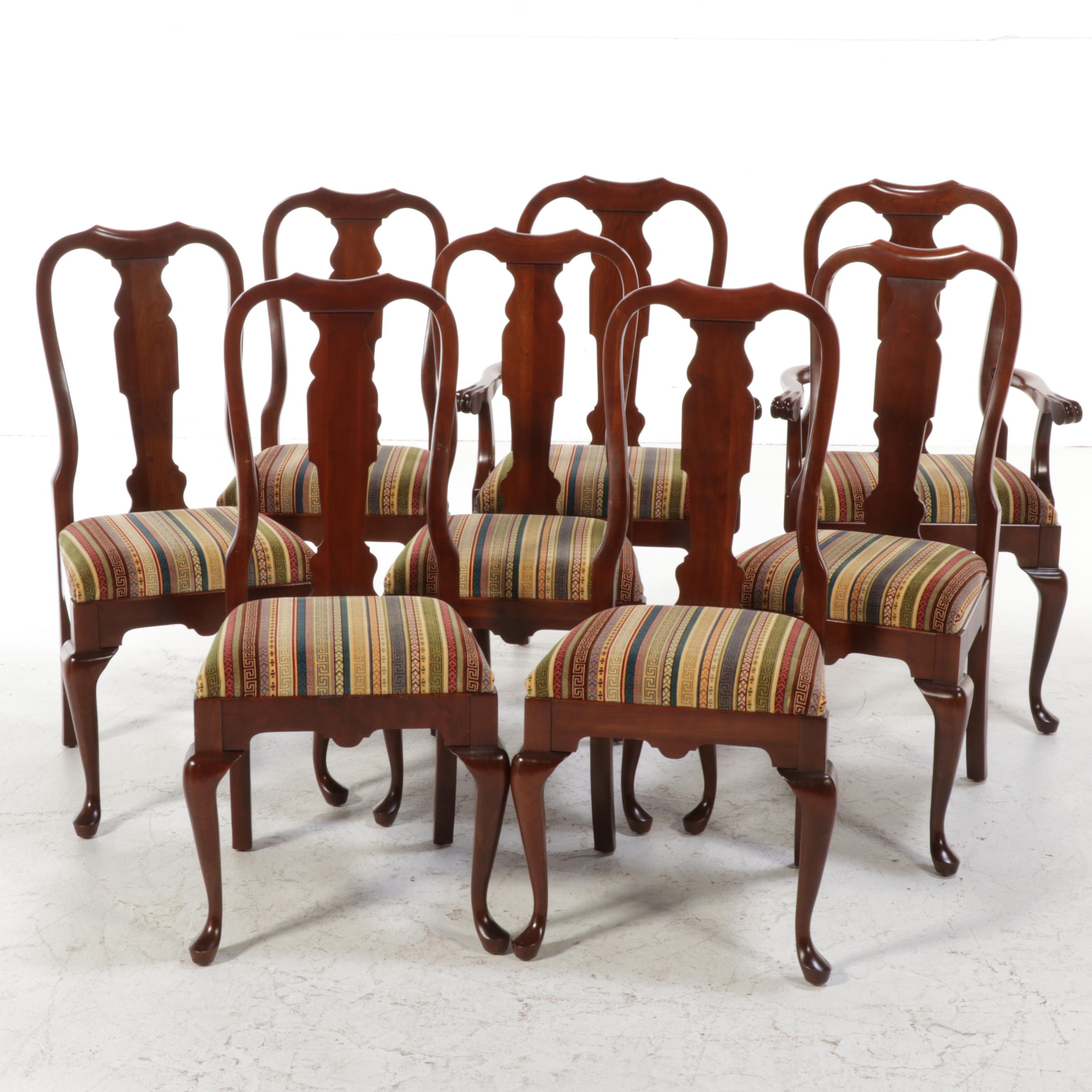 NinePiece Pennsylvania House Queen Anne Style Cherrywood Dining Set EBTH