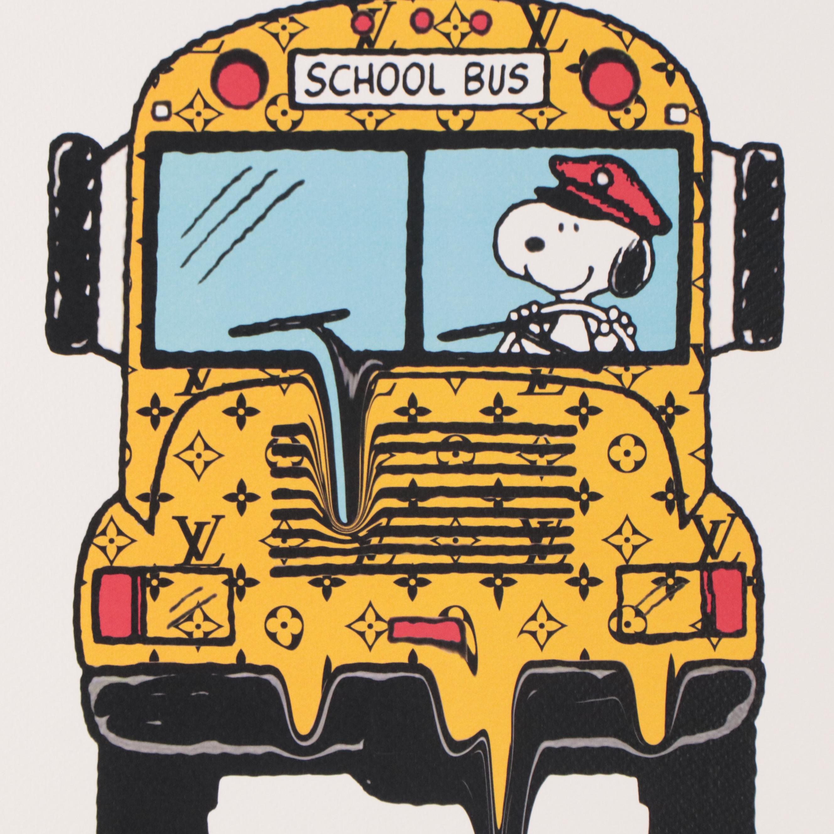 Death NYC Pop Art Offset Lithograph of Snoopy Driving School Bus, 2019 ...