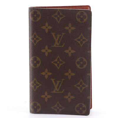 Louis Vuitton Monogram Porte Valeurs Checkbook Wallet