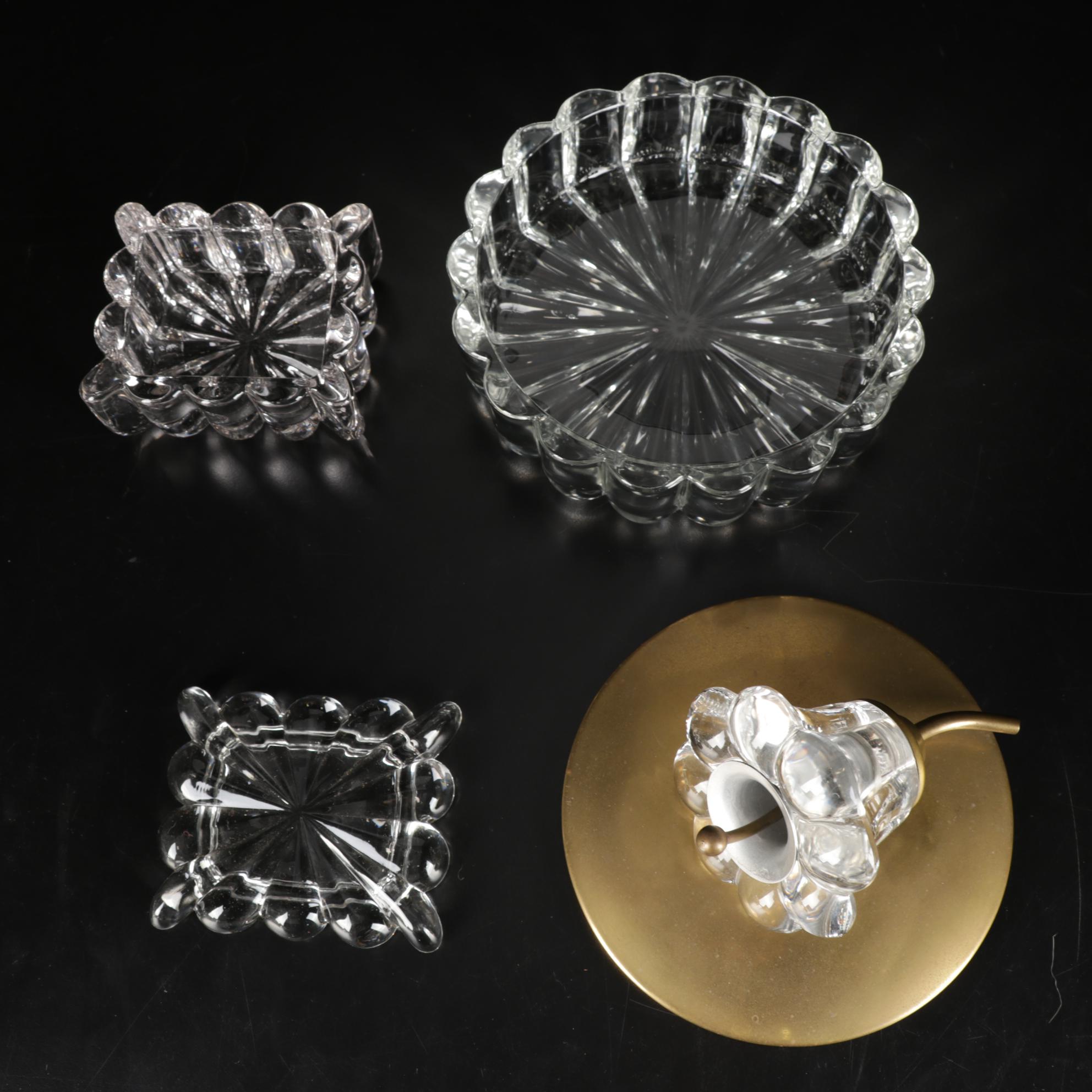 Heisey "Crystolite" Candlesticks, Nut Bowls, Ashtray and More EBTH