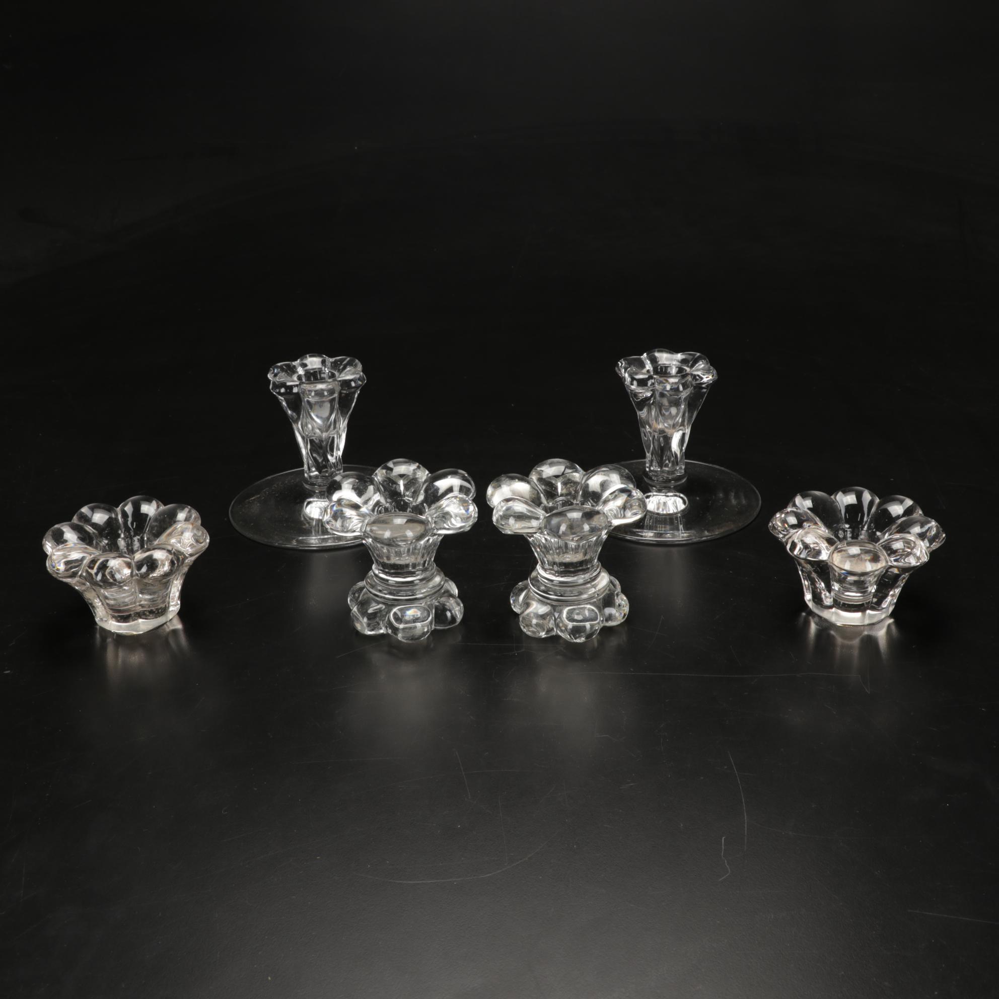 Heisey "Crystolite" Candlesticks, Nut Bowls, Ashtray and More EBTH
