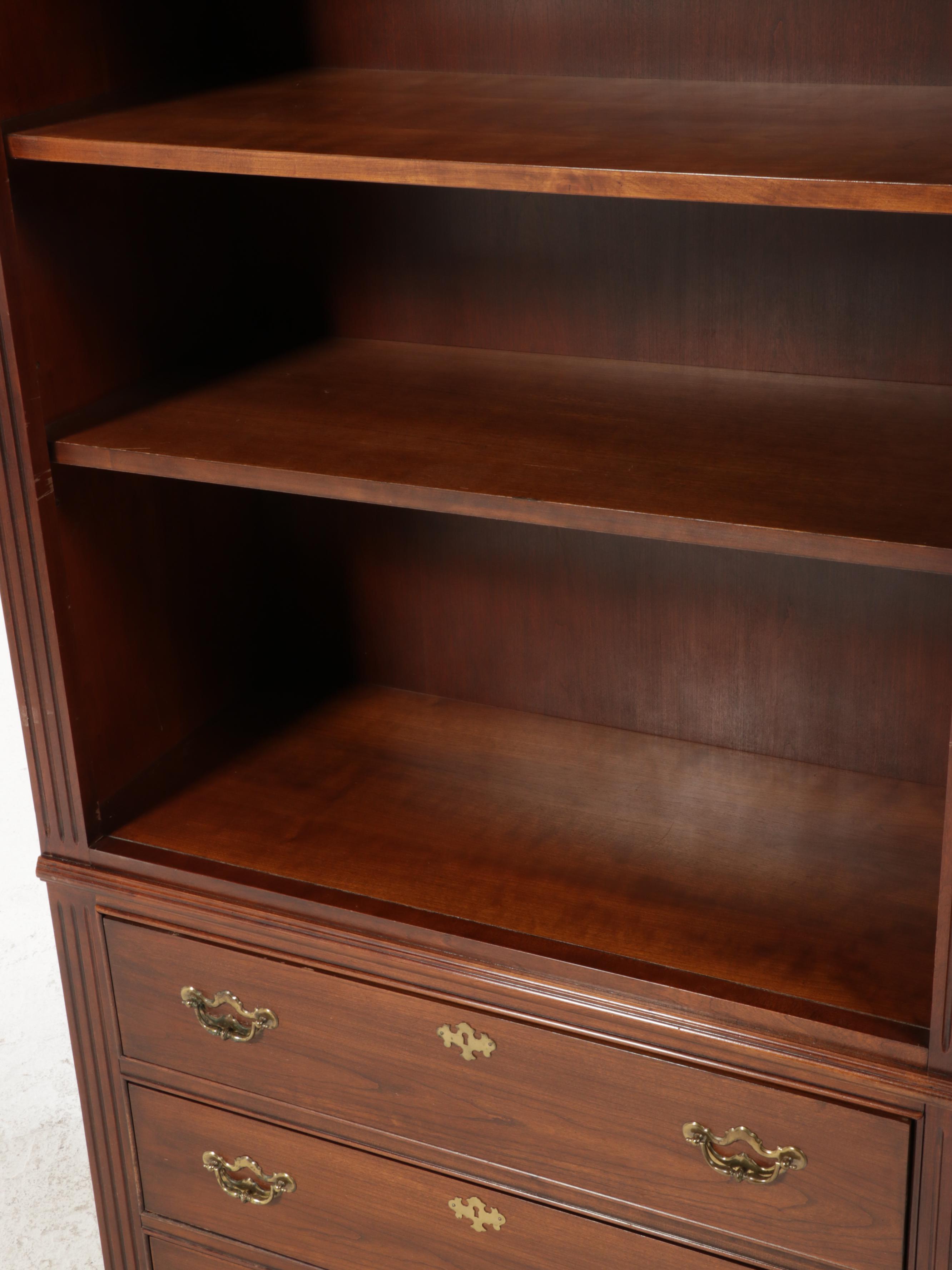 Thomasville Federal Style Cherry Bookcase EBTH