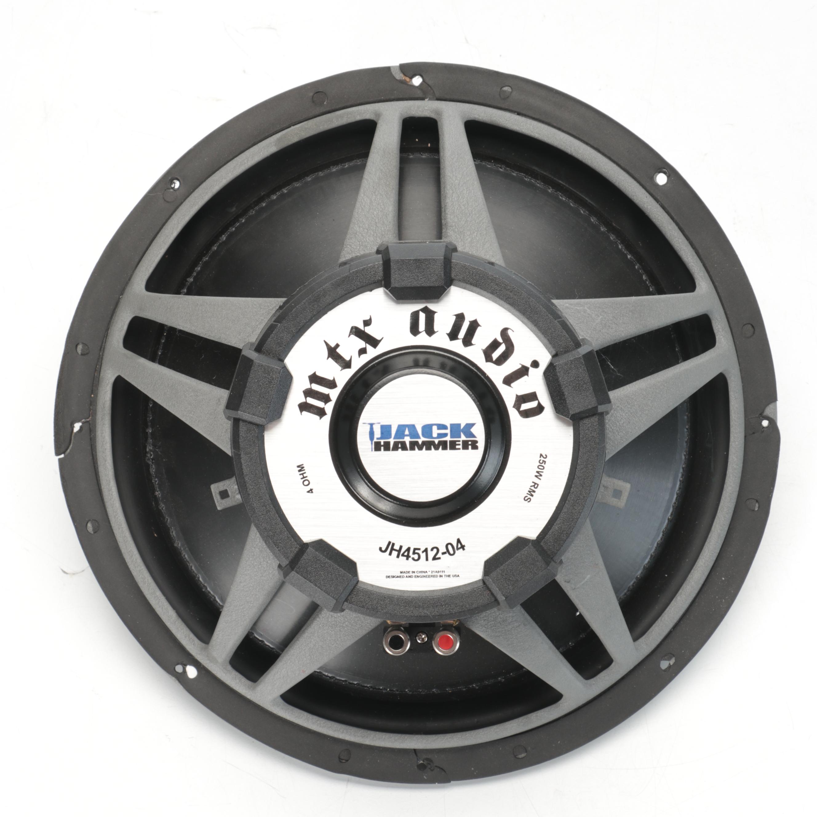 MTX Audio Jackhammer 12" 4Ohm Subwoofer EBTH