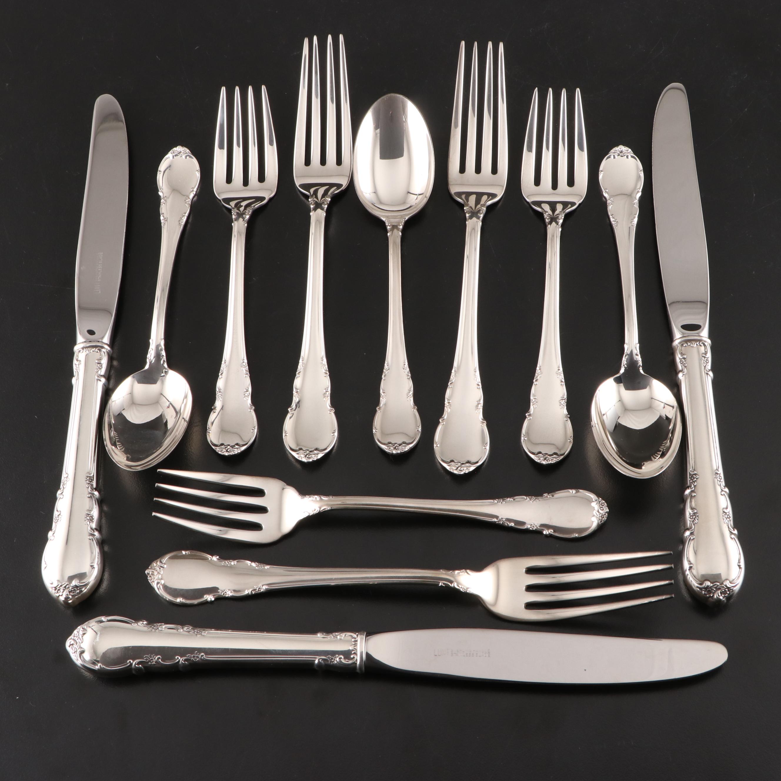 Lunt "Modern Victorian" Sterling Silver Flatware EBTH