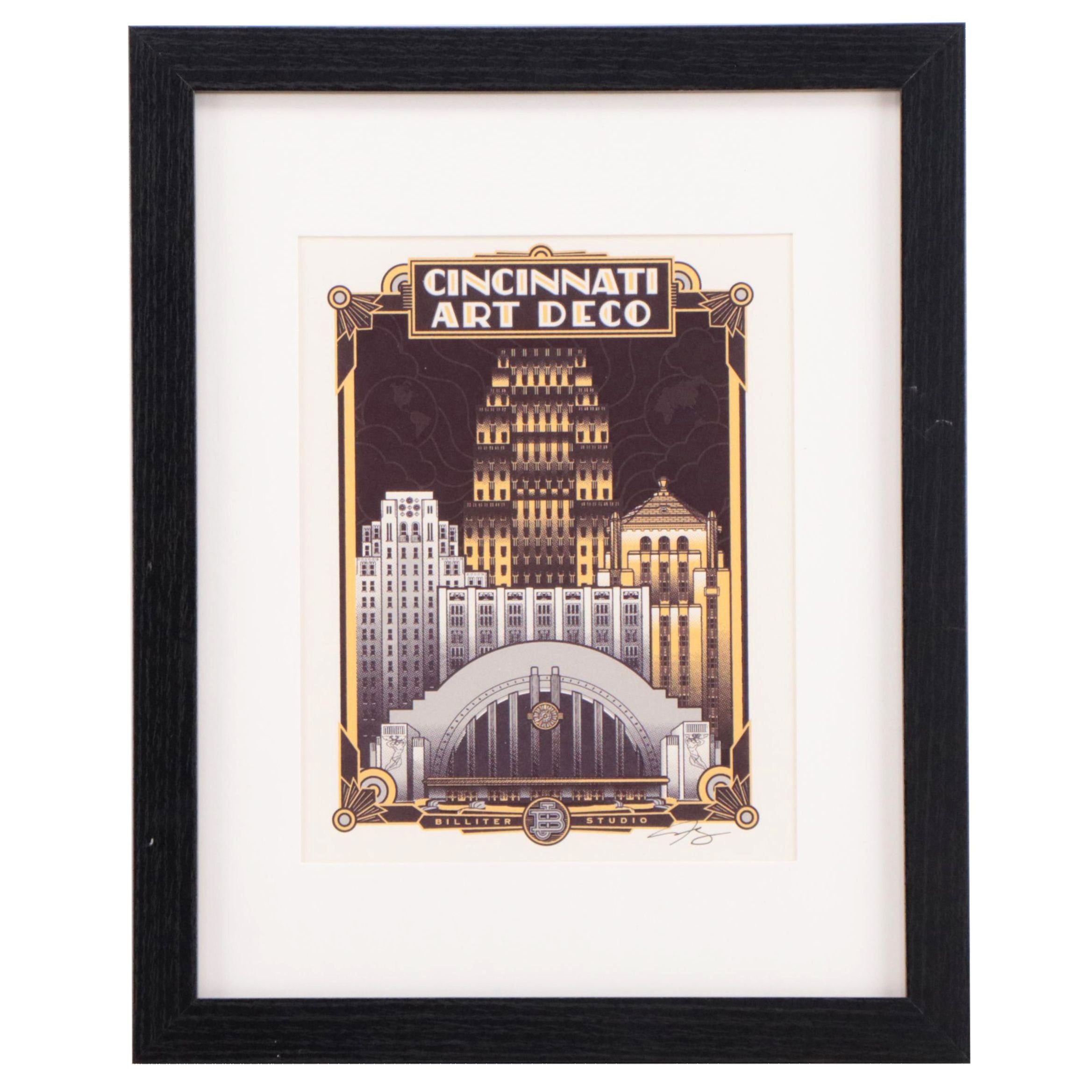 James Billiter Serigraph "Cincinnati Art Deco" EBTH