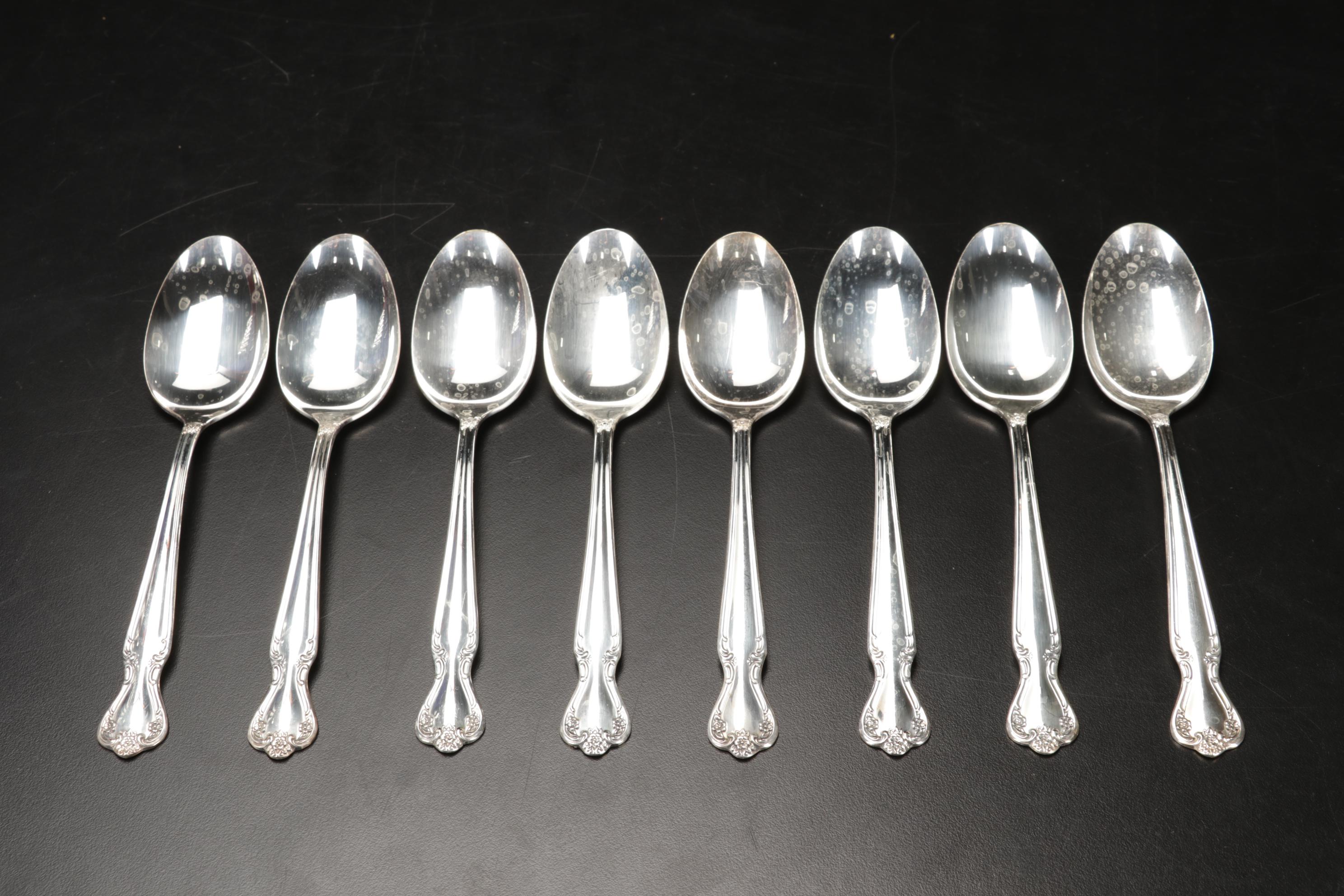 Rogers Bros Silverplate "Daybreak Elegant Lady" Flatware in Storage