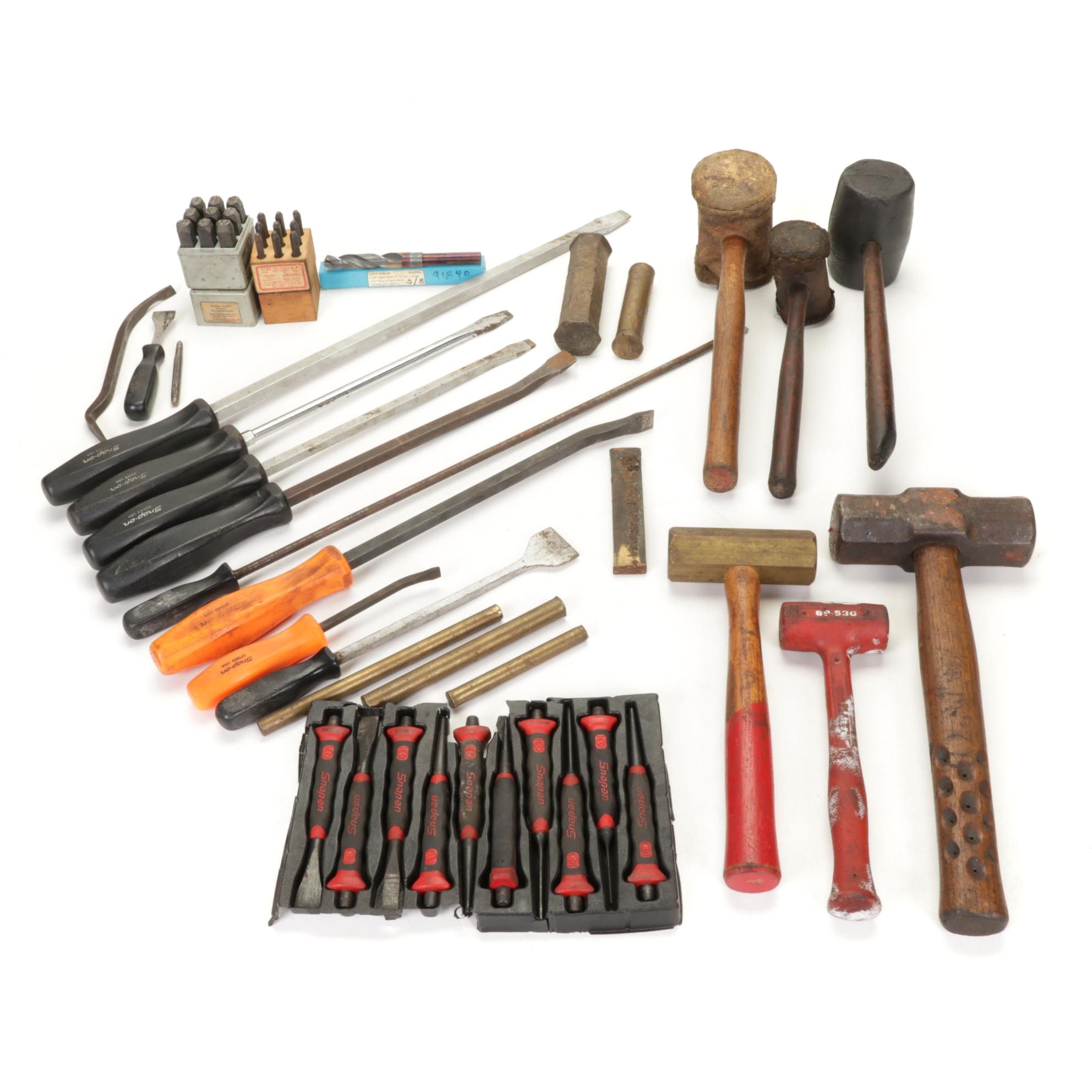 Snapon Punch and Chisel Set with Assorted Hand Tool Collection EBTH