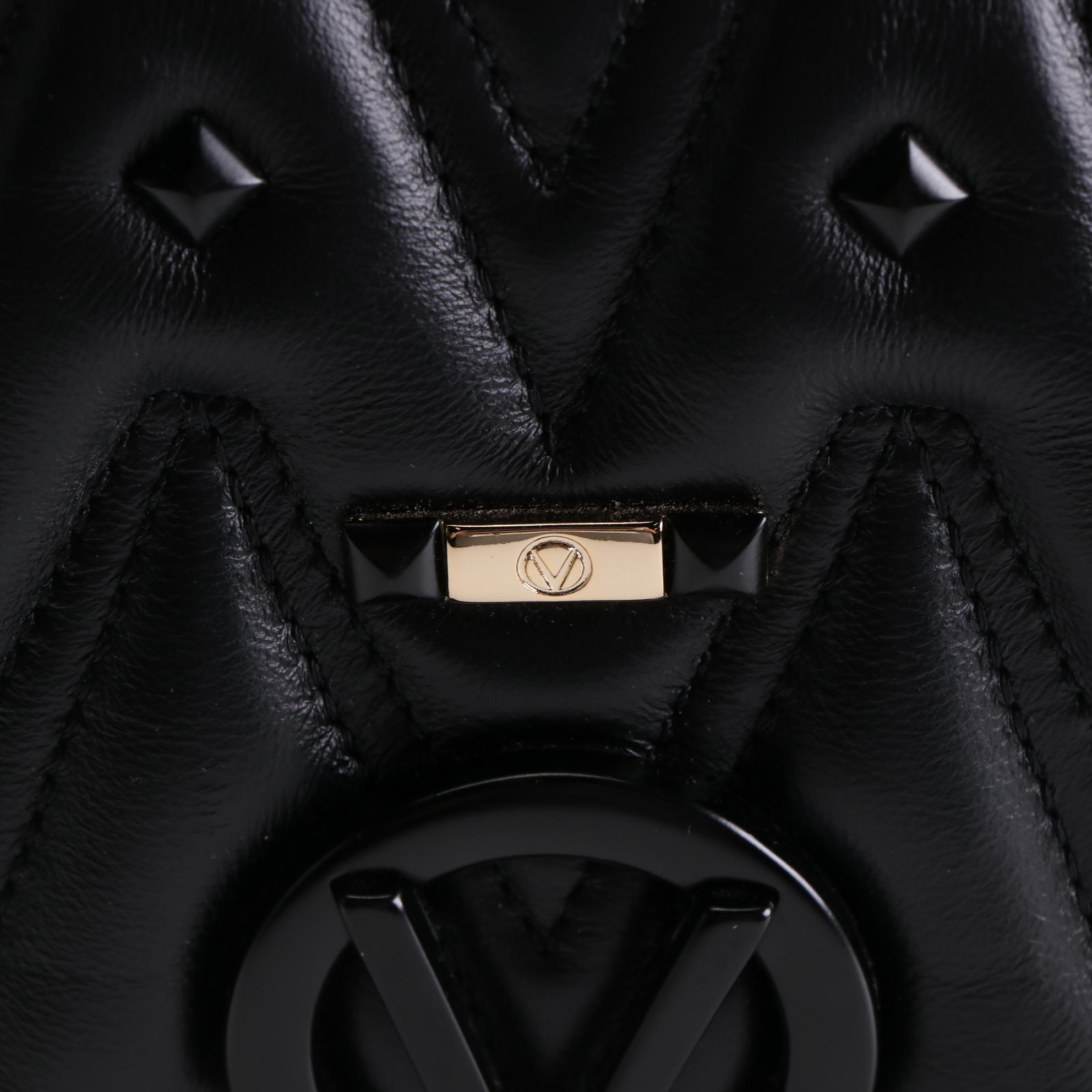 Mario Valentino Vanille Crossbody Bag in Black Quilted Leather EBTH